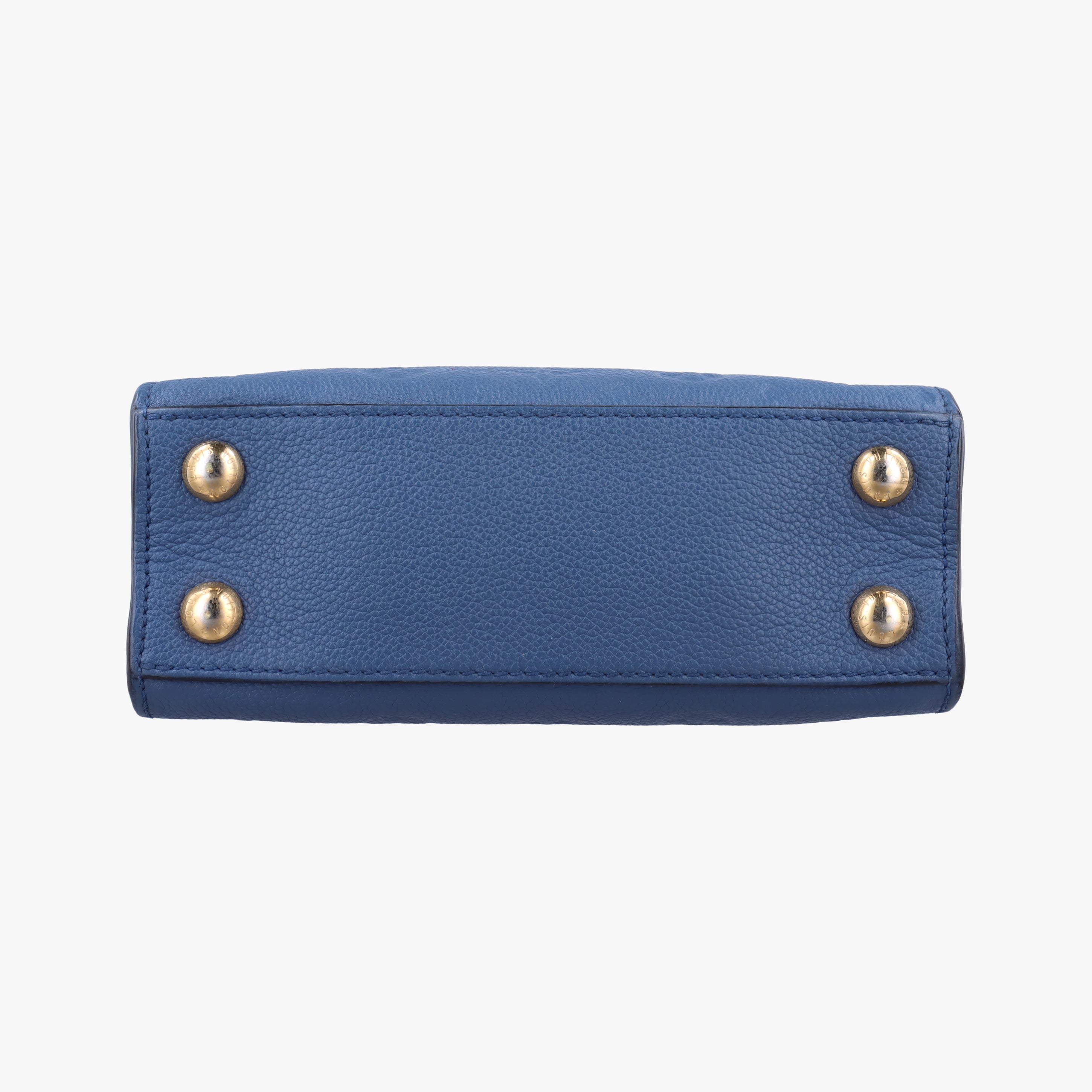 Pre-owned Louis Vuitton PONNEUF MINI blue Monogram Empreinte  shoulderbag | stylenewstar