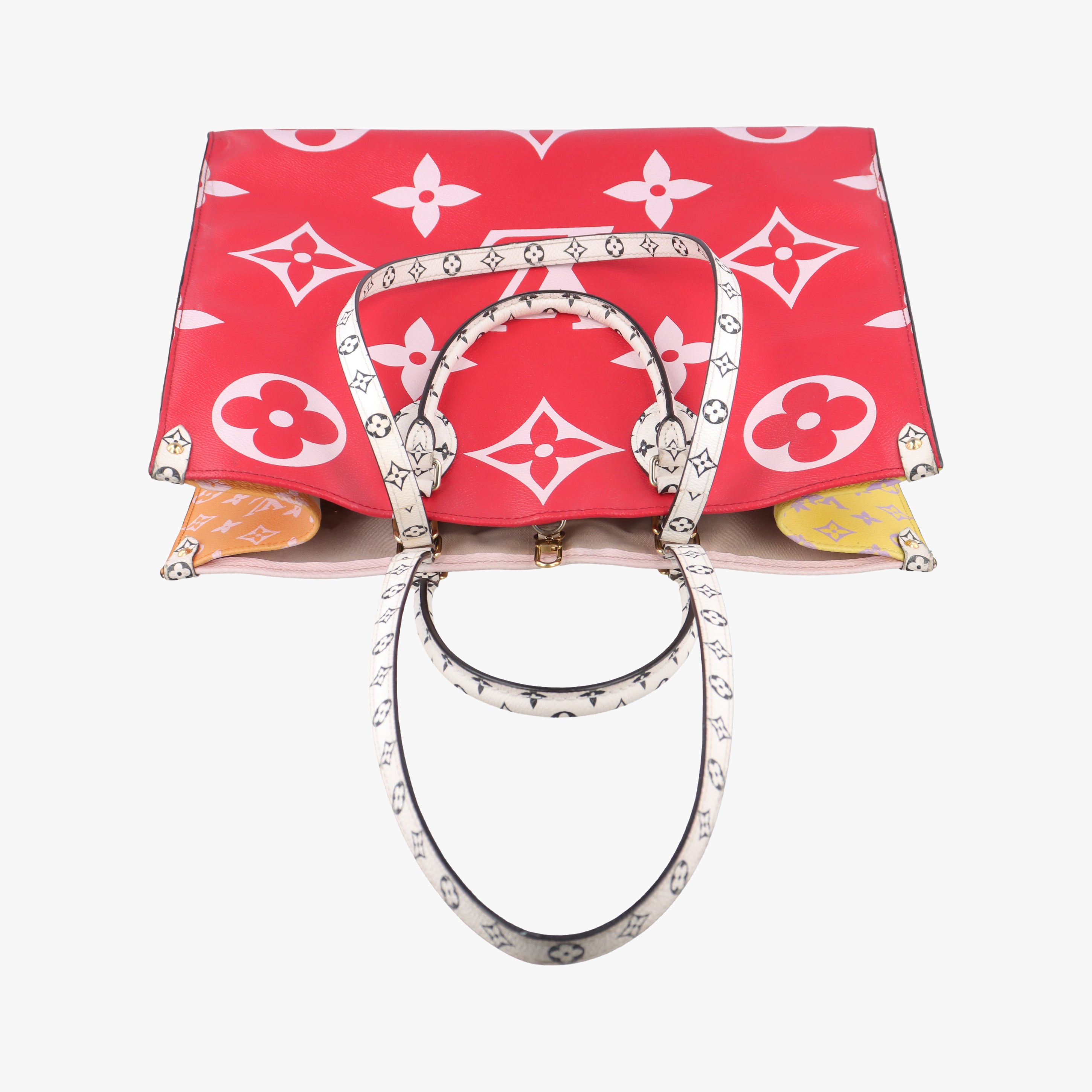 Pre-owned Louis Vuitton On The Go GM ROUGE Monogram Giant M44569 shoulderbag | stylenewstar
