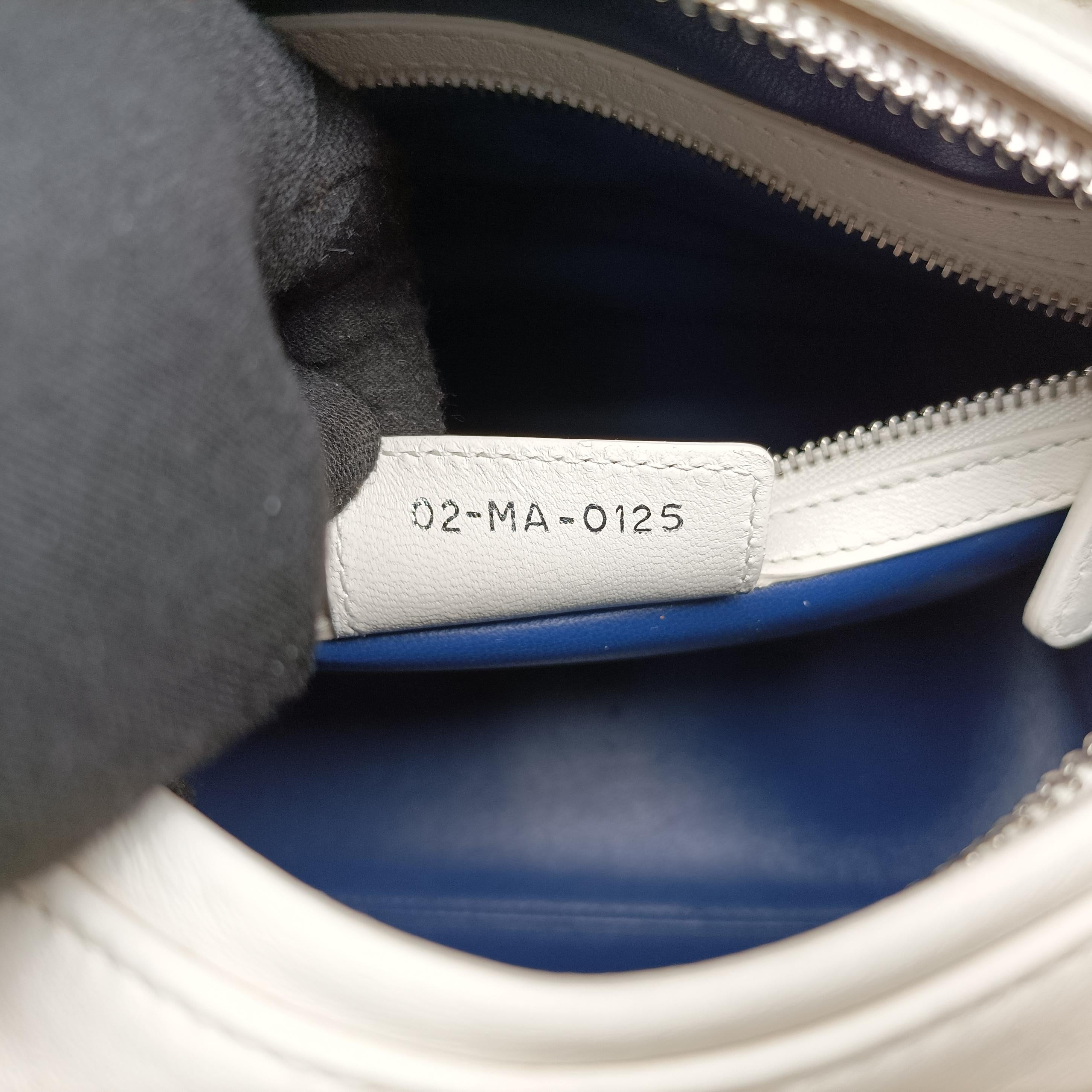 Vintage Christian Dior Lady Dior Flower Medium White×Multicolour leather  shoulderbag | stylenewstar