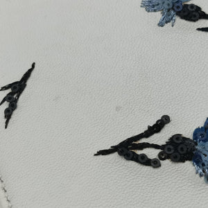 Vintage Christian Dior Lady Dior Flower Medium White×Multicolour leather  shoulderbag | stylenewstar