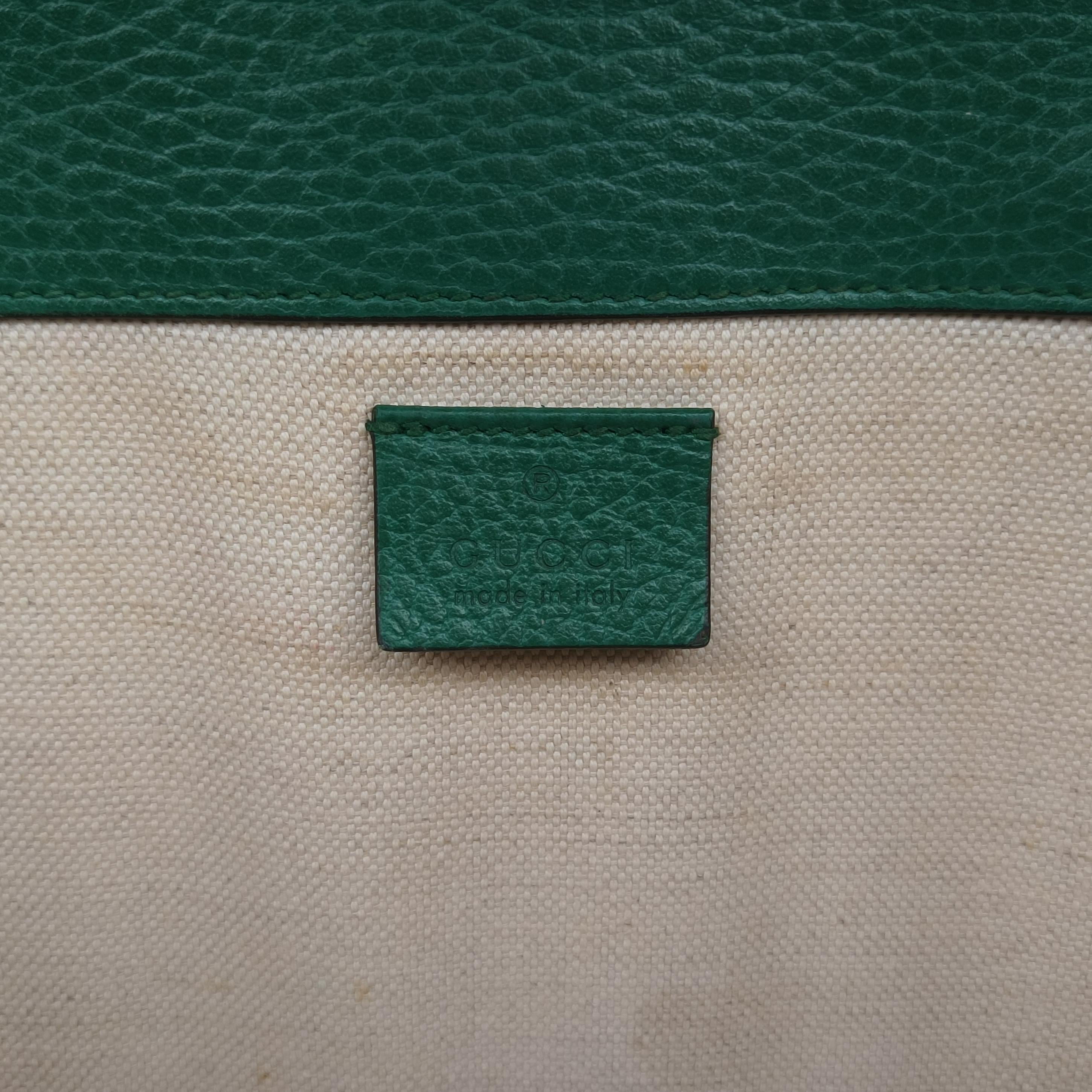 Secondhand Gucci Dionysus Green Leather 400249 shoulderbag | stylenewstar