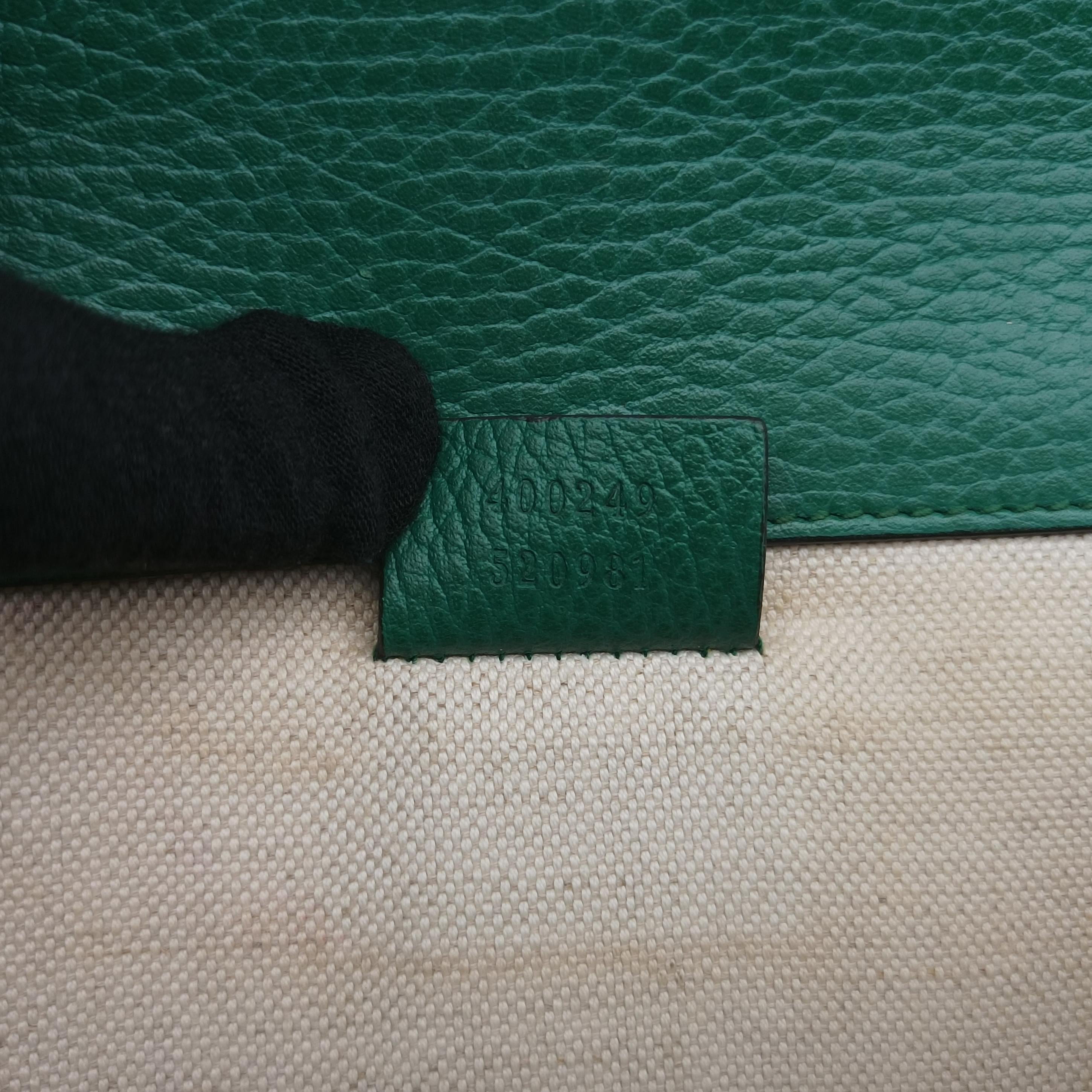 Secondhand Gucci Dionysus Green Leather 400249 shoulderbag | stylenewstar