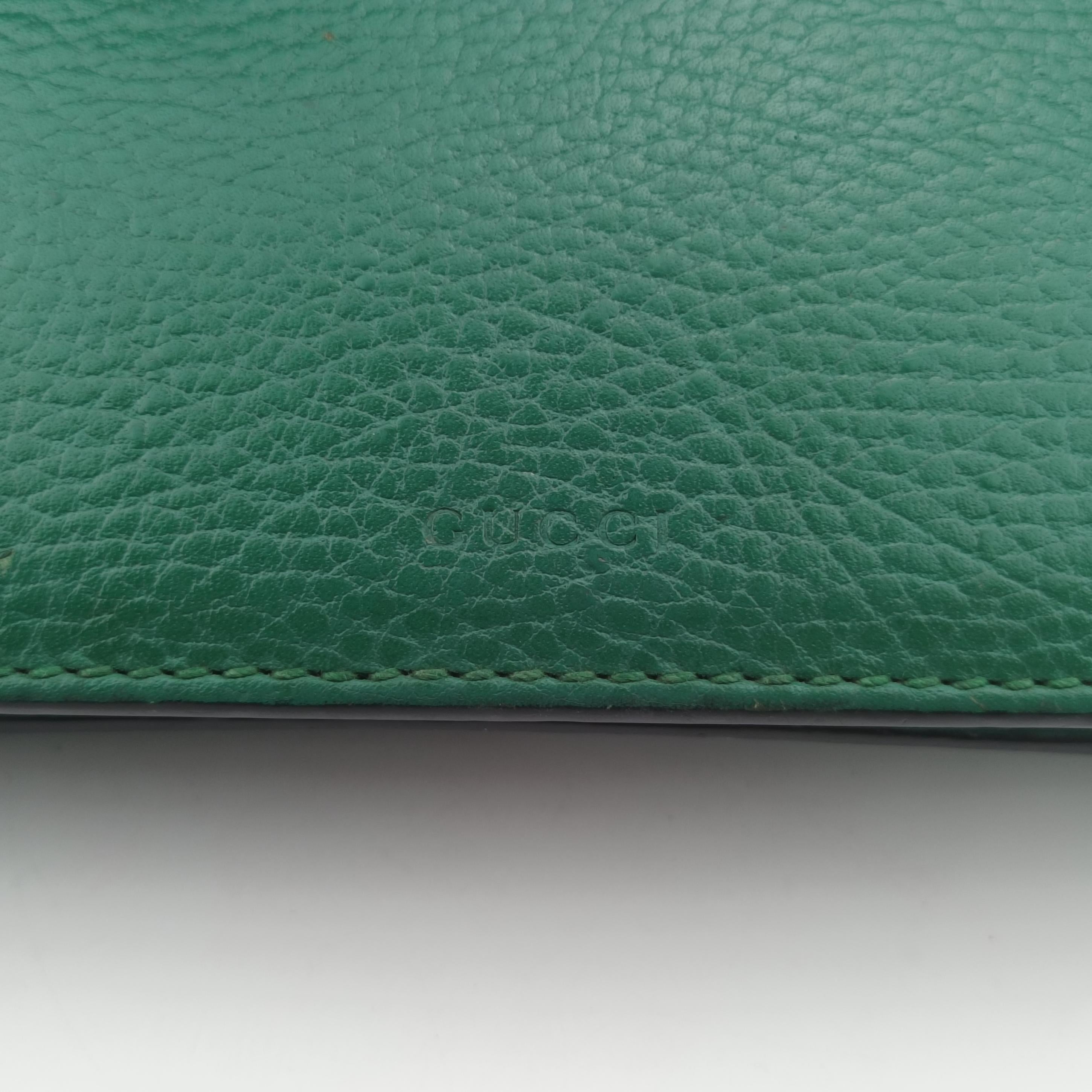 Secondhand Gucci Dionysus Green Leather 400249 shoulderbag | stylenewstar