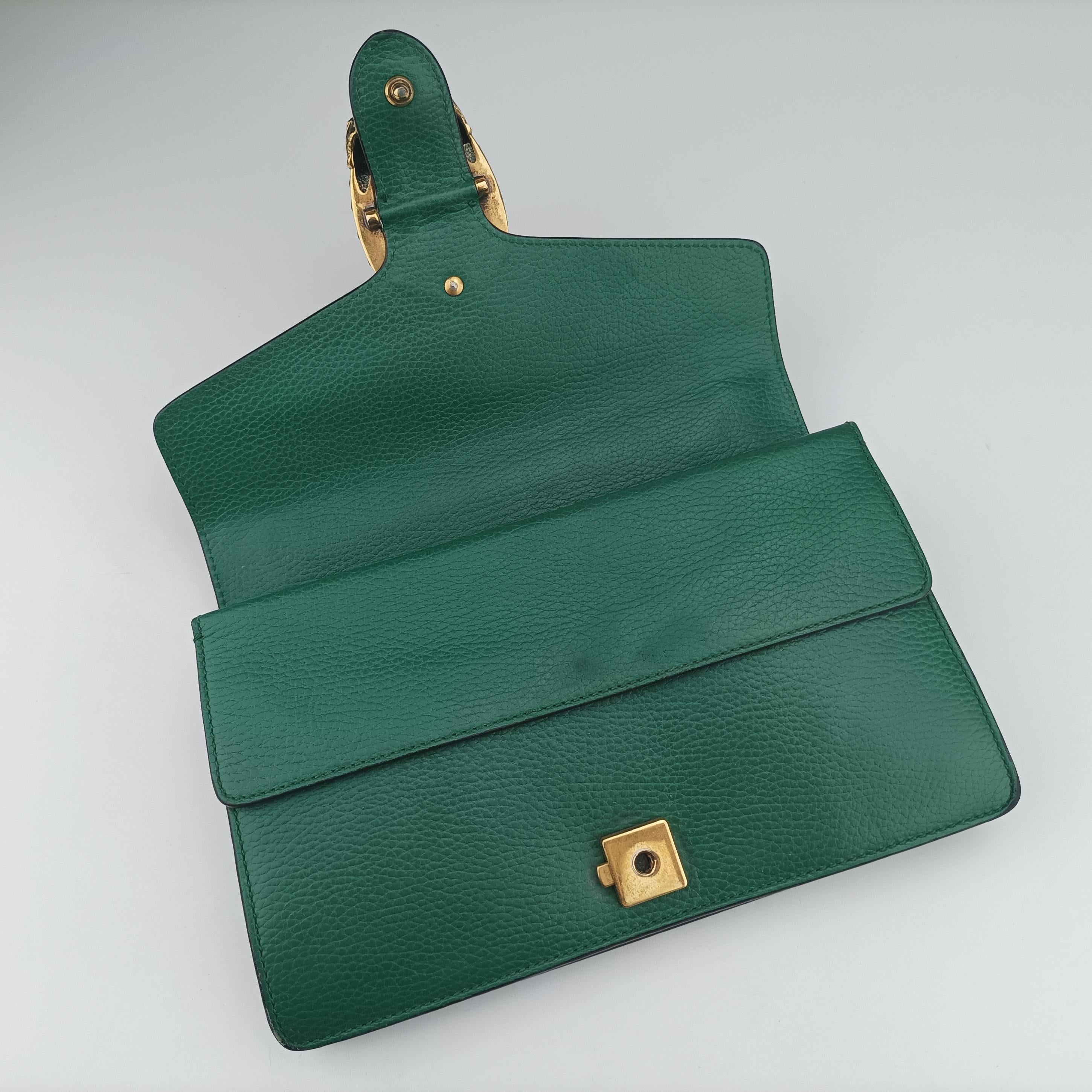 Secondhand Gucci Dionysus Green Leather 400249 shoulderbag | stylenewstar