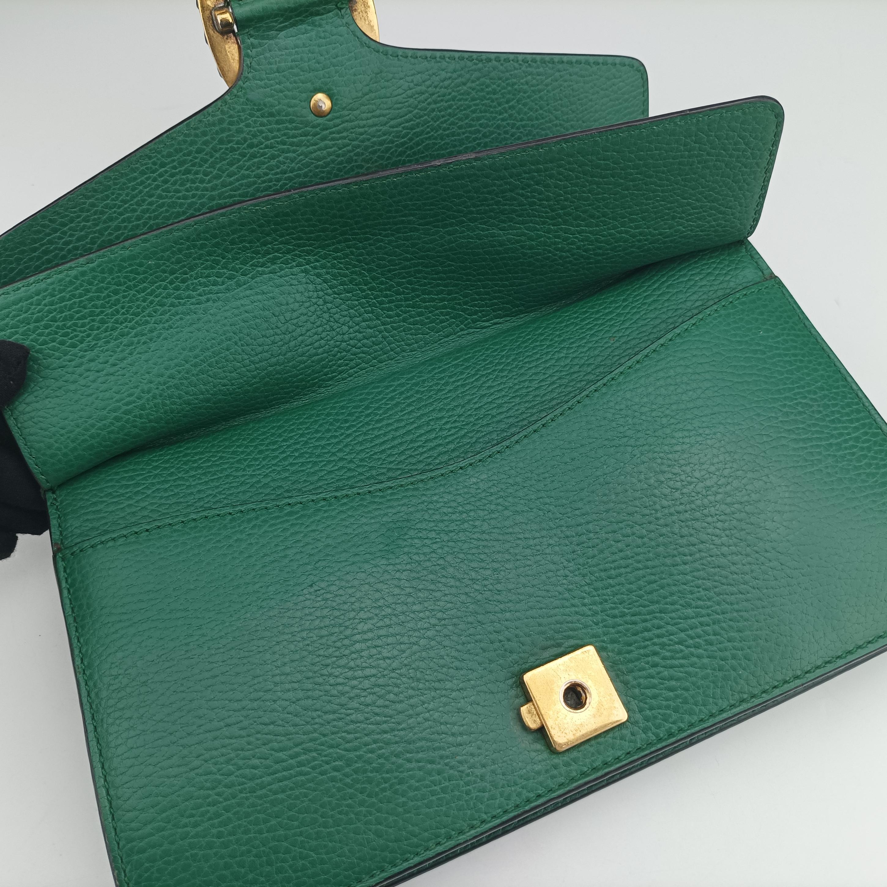 Secondhand Gucci Dionysus Green Leather 400249 shoulderbag | stylenewstar