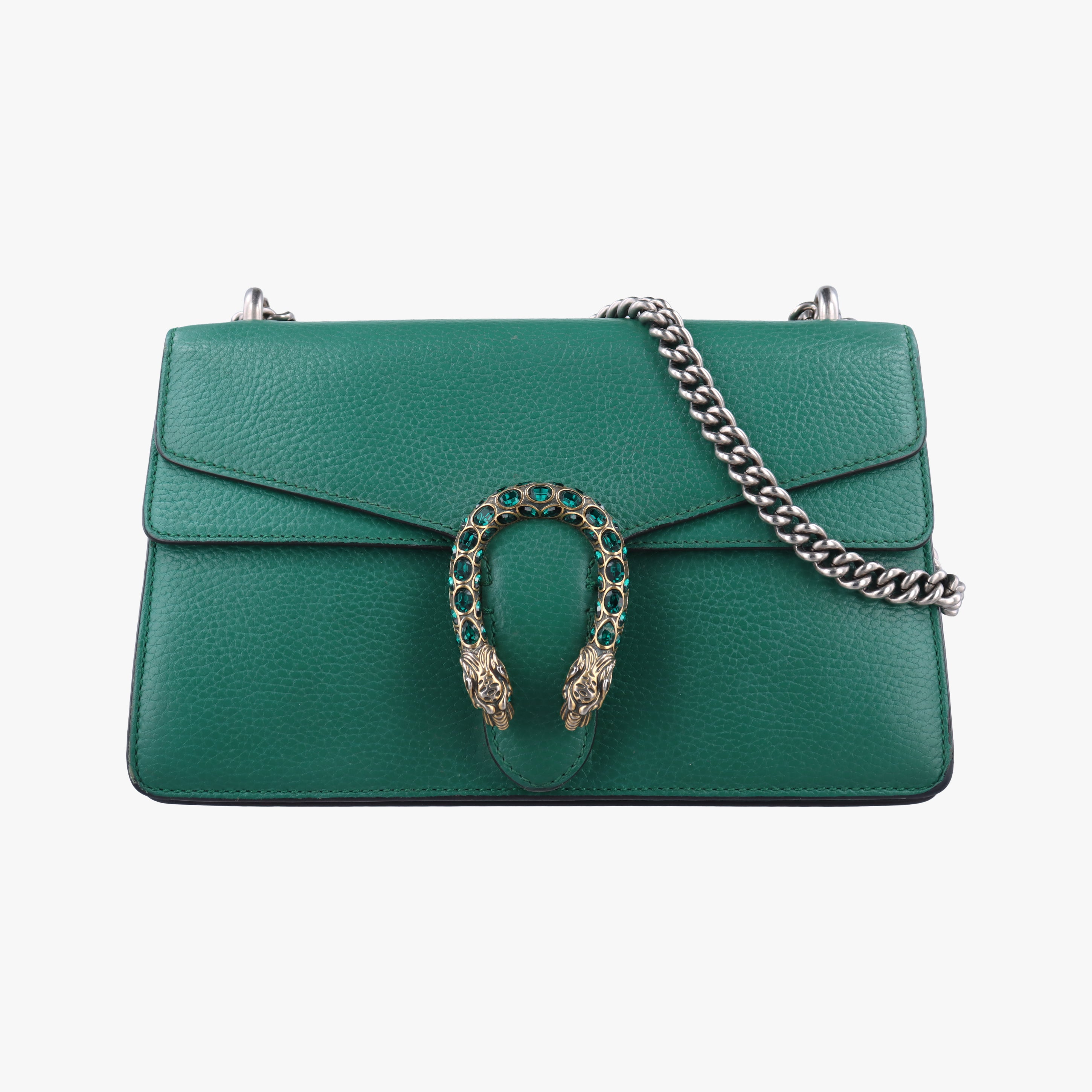 Secondhand Gucci Dionysus Green Leather 400249 shoulderbag | stylenewstar
