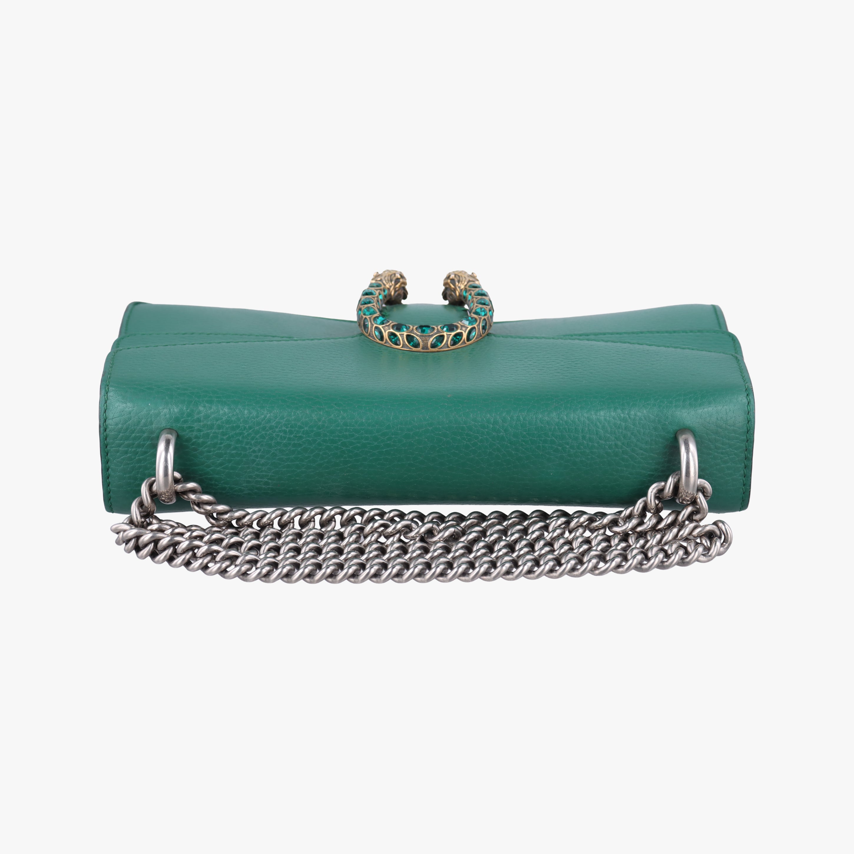 Secondhand Gucci Dionysus Green Leather 400249 shoulderbag | stylenewstar
