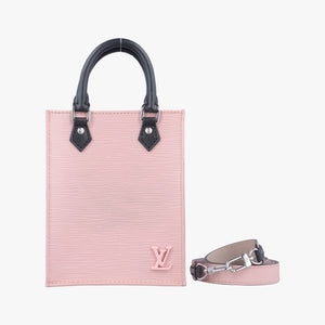 Pre-owned Louis Vuitton Petit Sac Plat ROSE BALLERIN Epi M69575 shoulderbag | stylenewstar