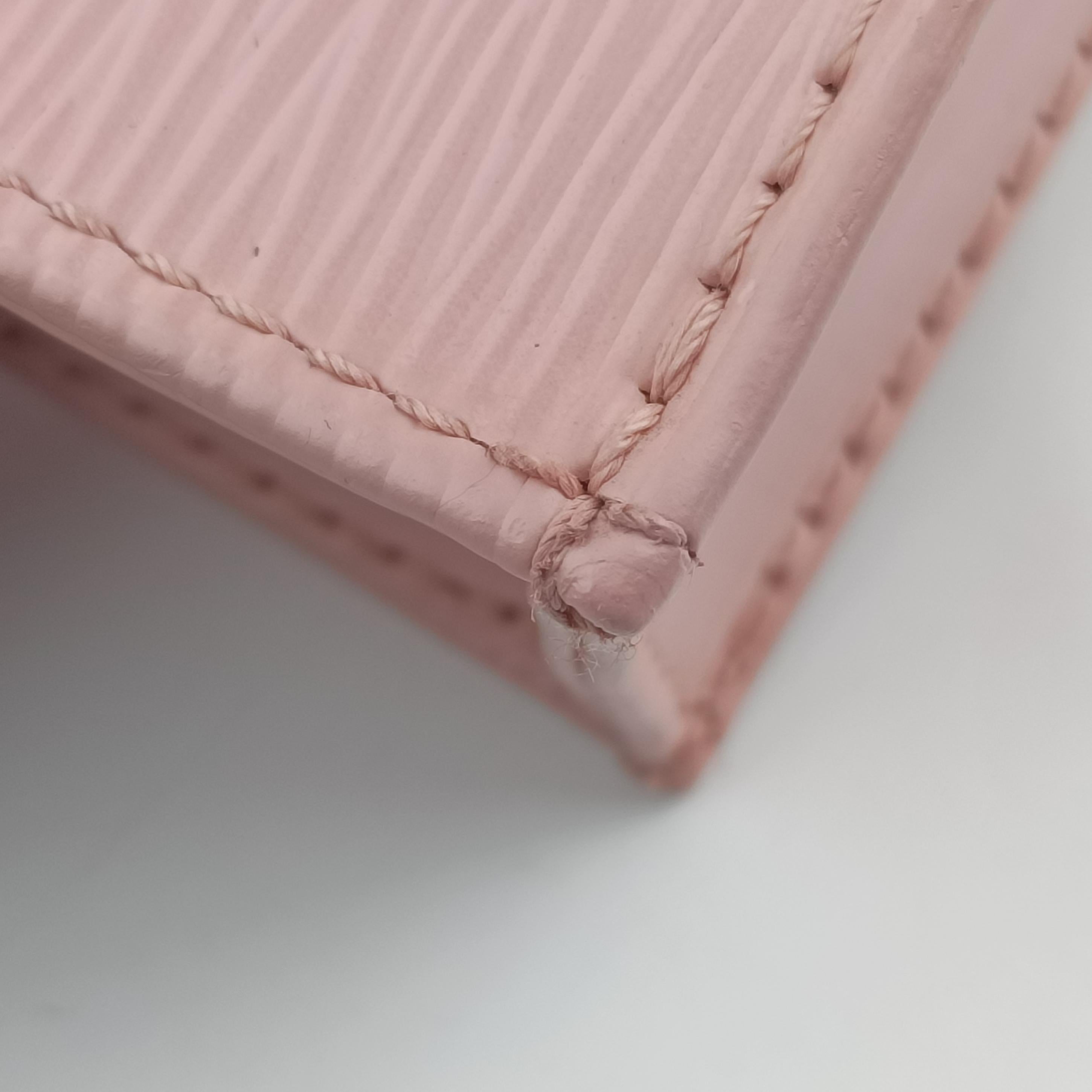 Pre-owned Louis Vuitton Petit Sac Plat ROSE BALLERIN Epi M69575 shoulderbag | stylenewstar