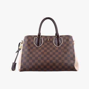 Pre-owned Louis Vuitton Normandy EBENE×Magnolia Damier Canvas N41488 shoulderbag | stylenewstar