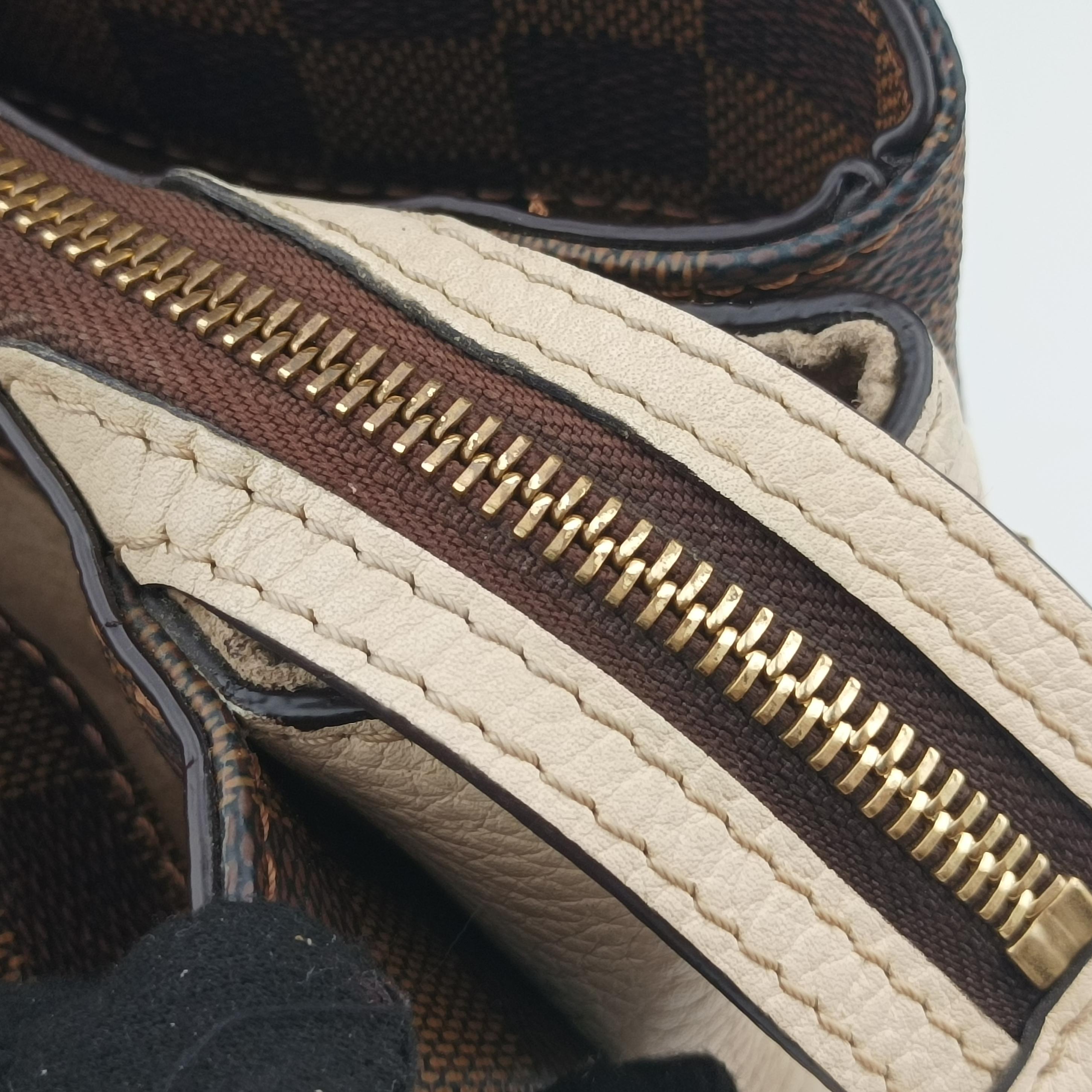 Pre-owned Louis Vuitton Normandy EBENE×Magnolia Damier Canvas N41488 shoulderbag | stylenewstar