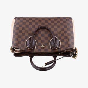 Pre-owned Louis Vuitton Normandy EBENE×Magnolia Damier Canvas N41488 shoulderbag | stylenewstar