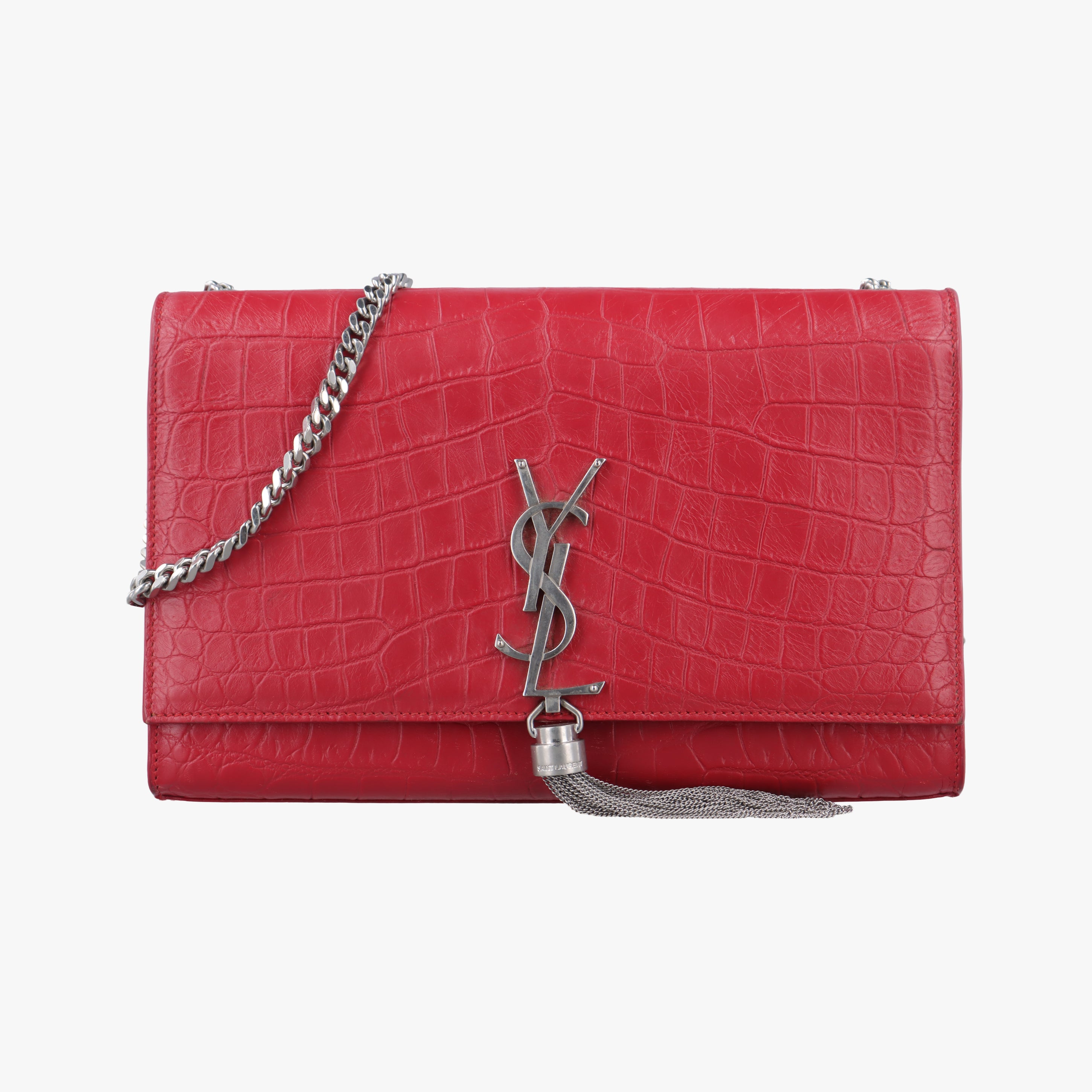 Pre-owned Yves Saint Laurent KATE Red Leather 354119 shoulderbag | stylenewstar