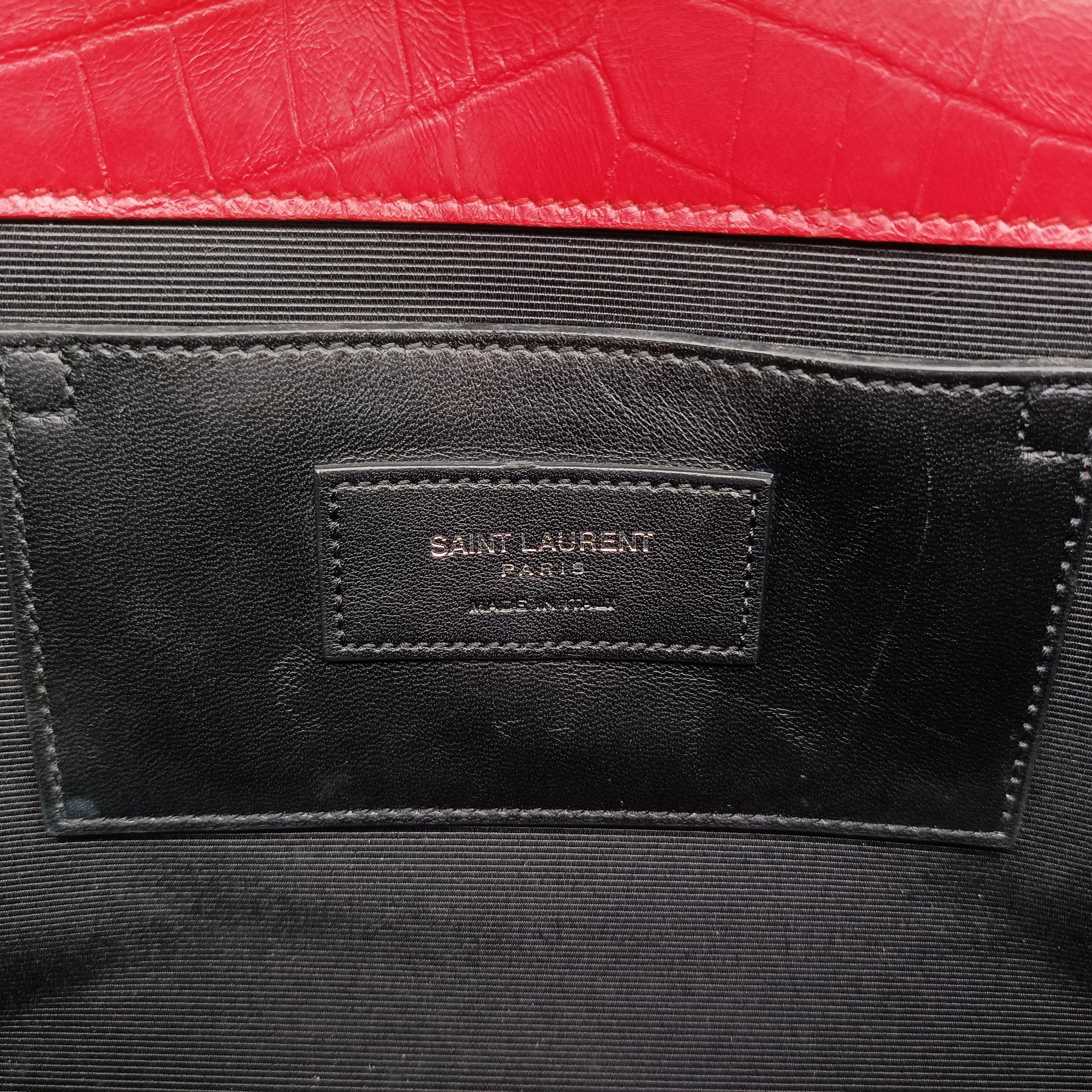 Pre-owned Yves Saint Laurent KATE Red Leather 354119 shoulderbag | stylenewstar