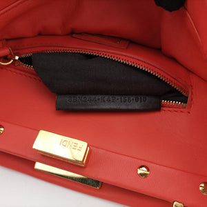 Pre-owned Fendi PEEKABOO Orange Leather 8BN244 shoulderbag | stylenewstar