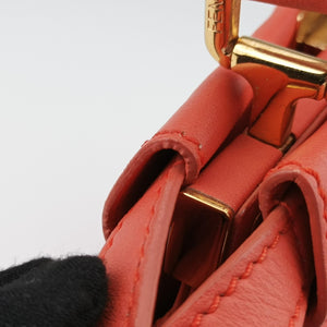 Pre-owned Fendi PEEKABOO Orange Leather 8BN244 shoulderbag | stylenewstar