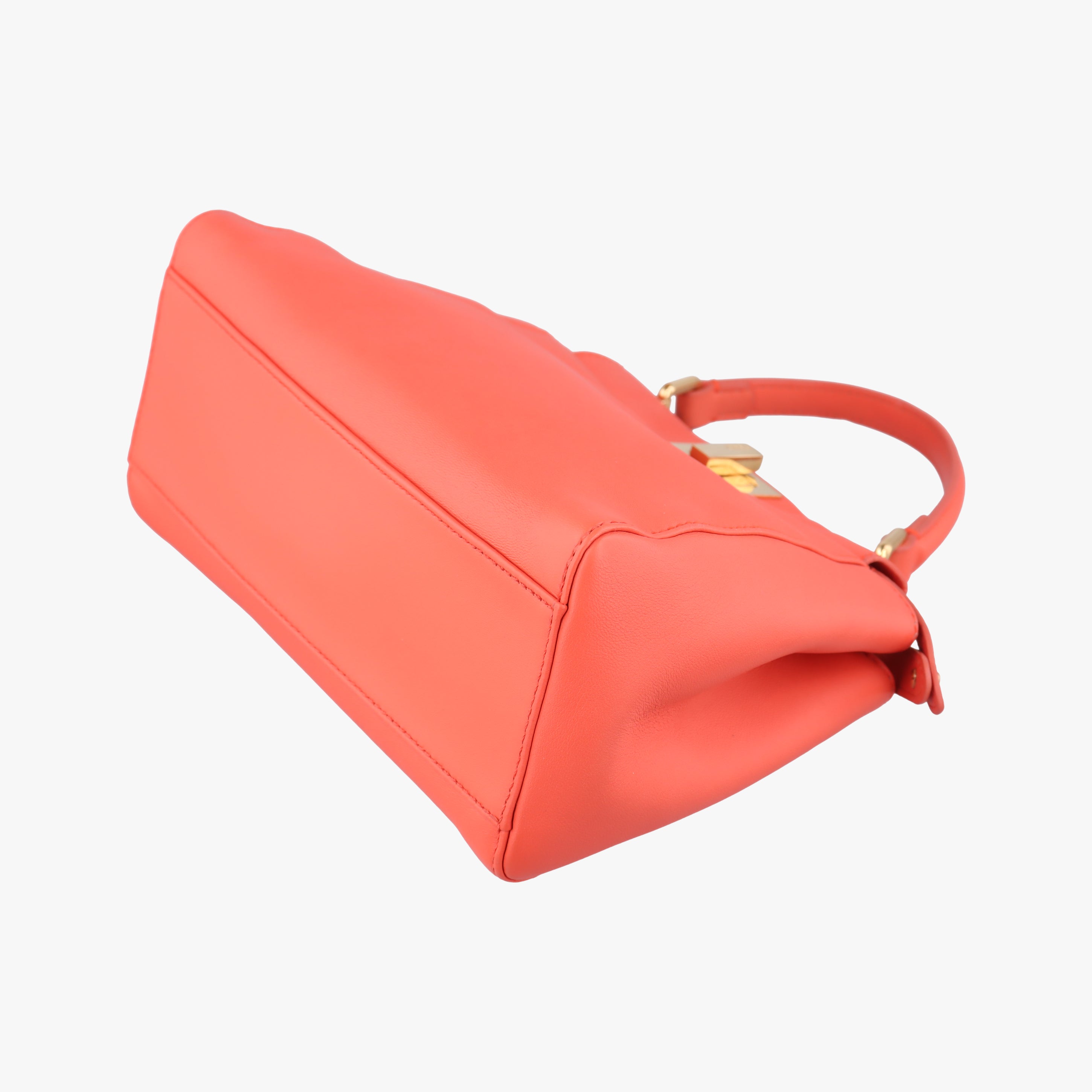 Pre-owned Fendi PEEKABOO Orange Leather 8BN244 shoulderbag | stylenewstar