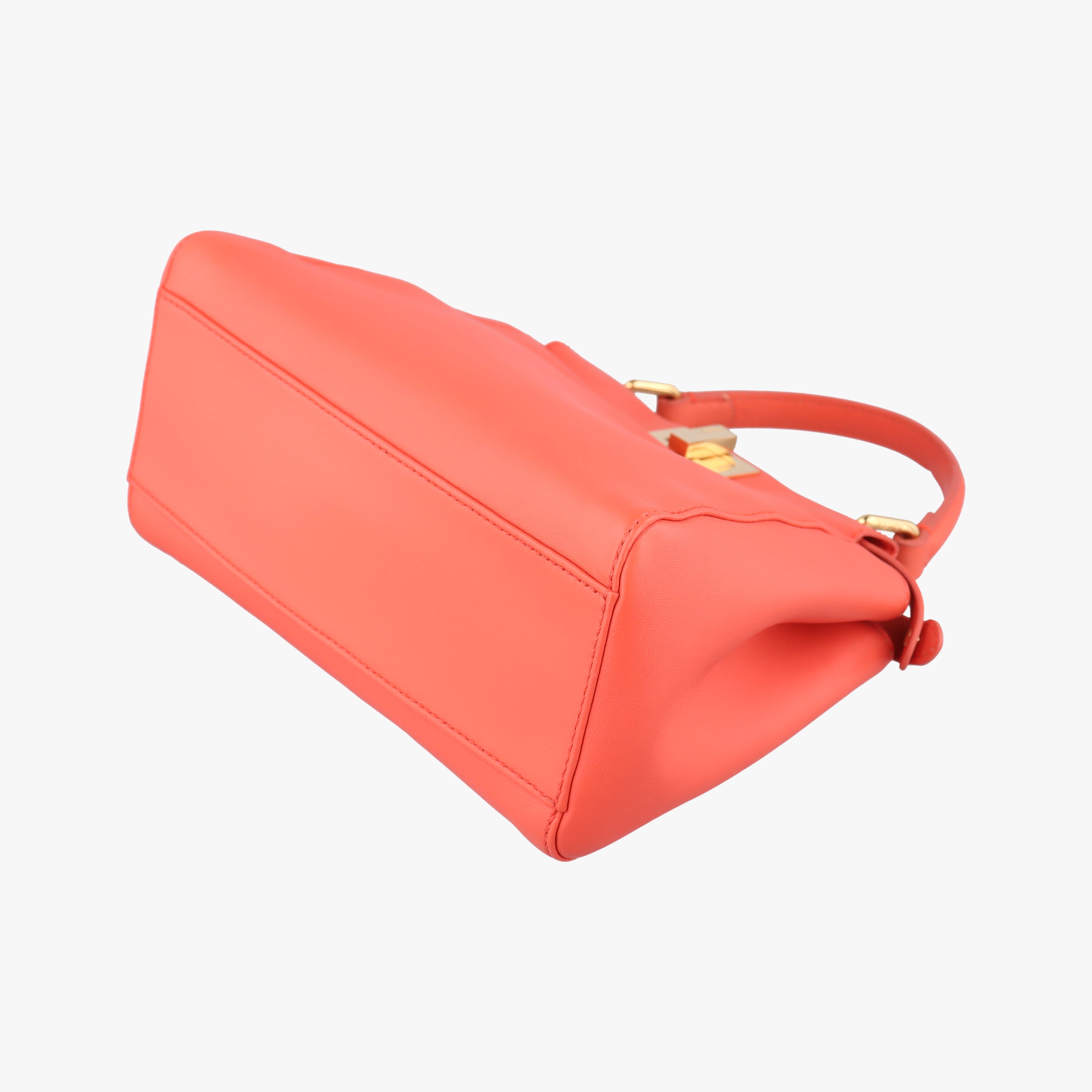 Pre-owned Fendi PEEKABOO Orange Leather 8BN244 shoulderbag | stylenewstar