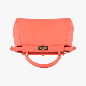 Pre-owned Fendi PEEKABOO Orange Leather 8BN244 shoulderbag | stylenewstar