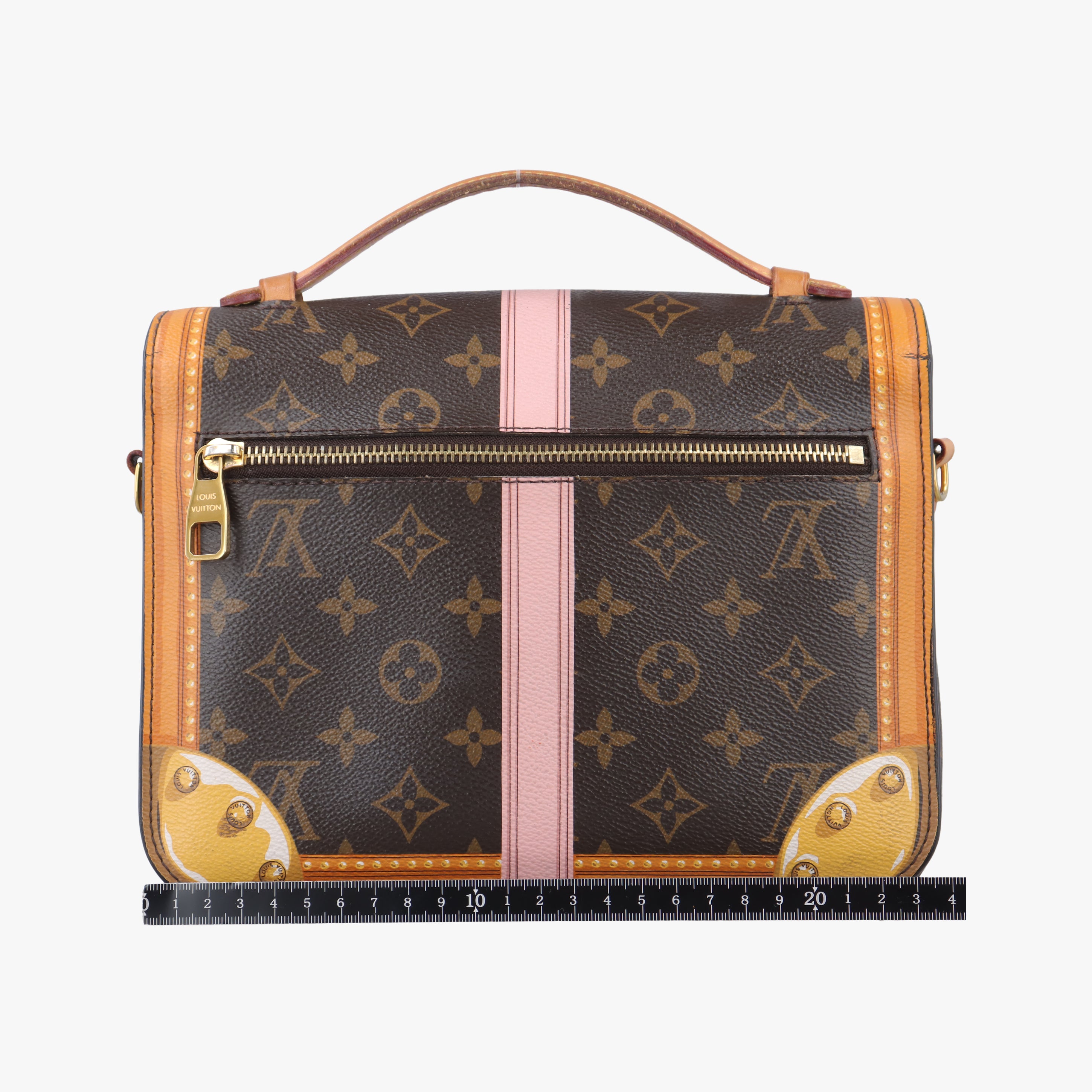 Pre-owned Louis Vuitton Summer Trunk Pochette MéTIS brown×multi Monogram Canvas M43628 shoulderbag | stylenewstar