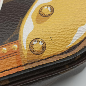 Pre-owned Louis Vuitton Summer Trunk Pochette MéTIS brown×multi Monogram Canvas M43628 shoulderbag | stylenewstar