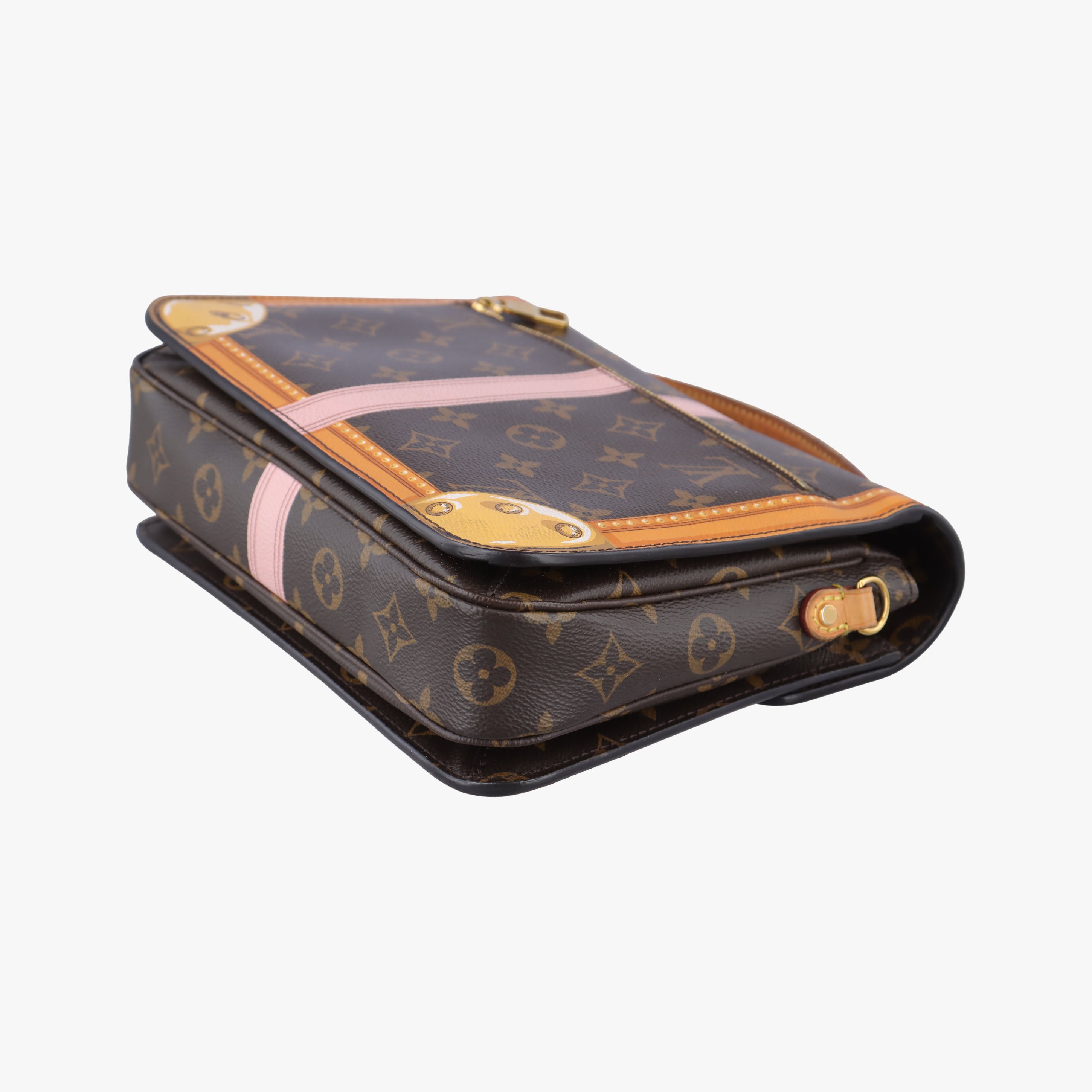 Pre-owned Louis Vuitton Summer Trunk Pochette MéTIS brown×multi Monogram Canvas M43628 shoulderbag | stylenewstar