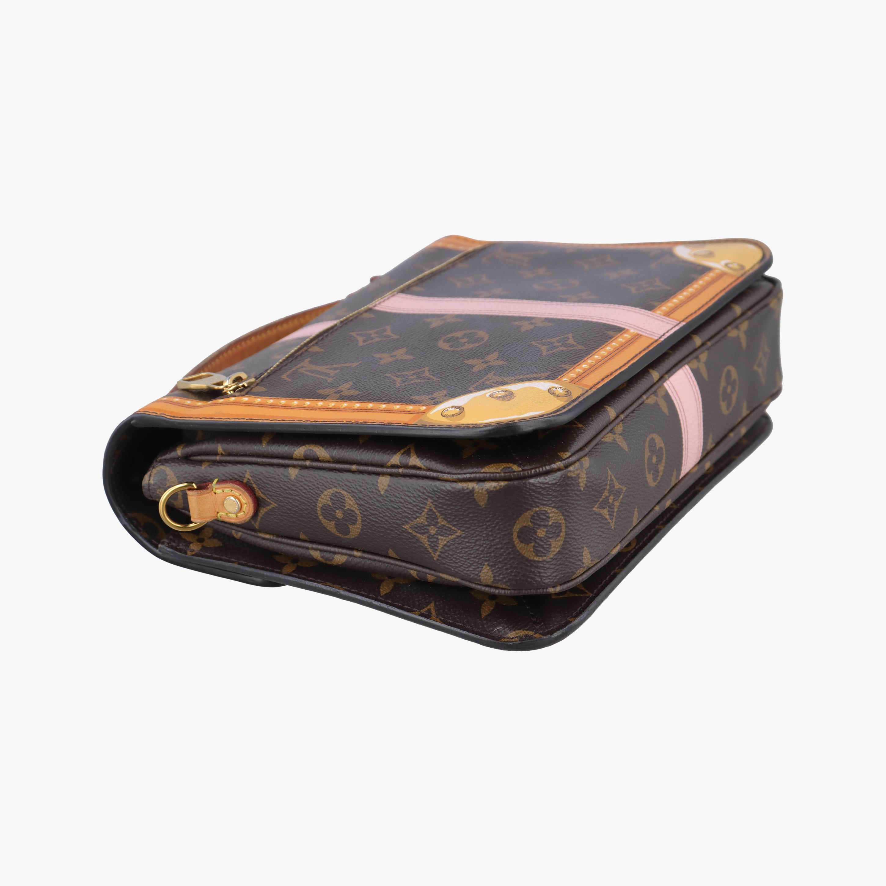 Pre-owned Louis Vuitton Summer Trunk Pochette MéTIS brown×multi Monogram Canvas M43628 shoulderbag | stylenewstar