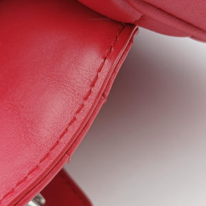 Pre-owned Louis Vuitton NEW WAVE Chain MM Ecarlate Leather M51943 shoulderbag | stylenewstar