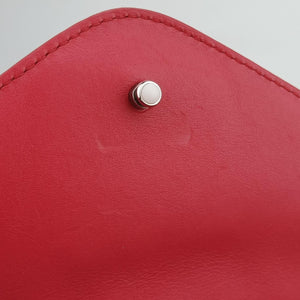 Pre-owned Louis Vuitton NEW WAVE Chain MM Ecarlate Leather M51943 shoulderbag | stylenewstar