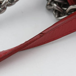 Pre-owned Louis Vuitton NEW WAVE Chain MM Ecarlate Leather M51943 shoulderbag | stylenewstar