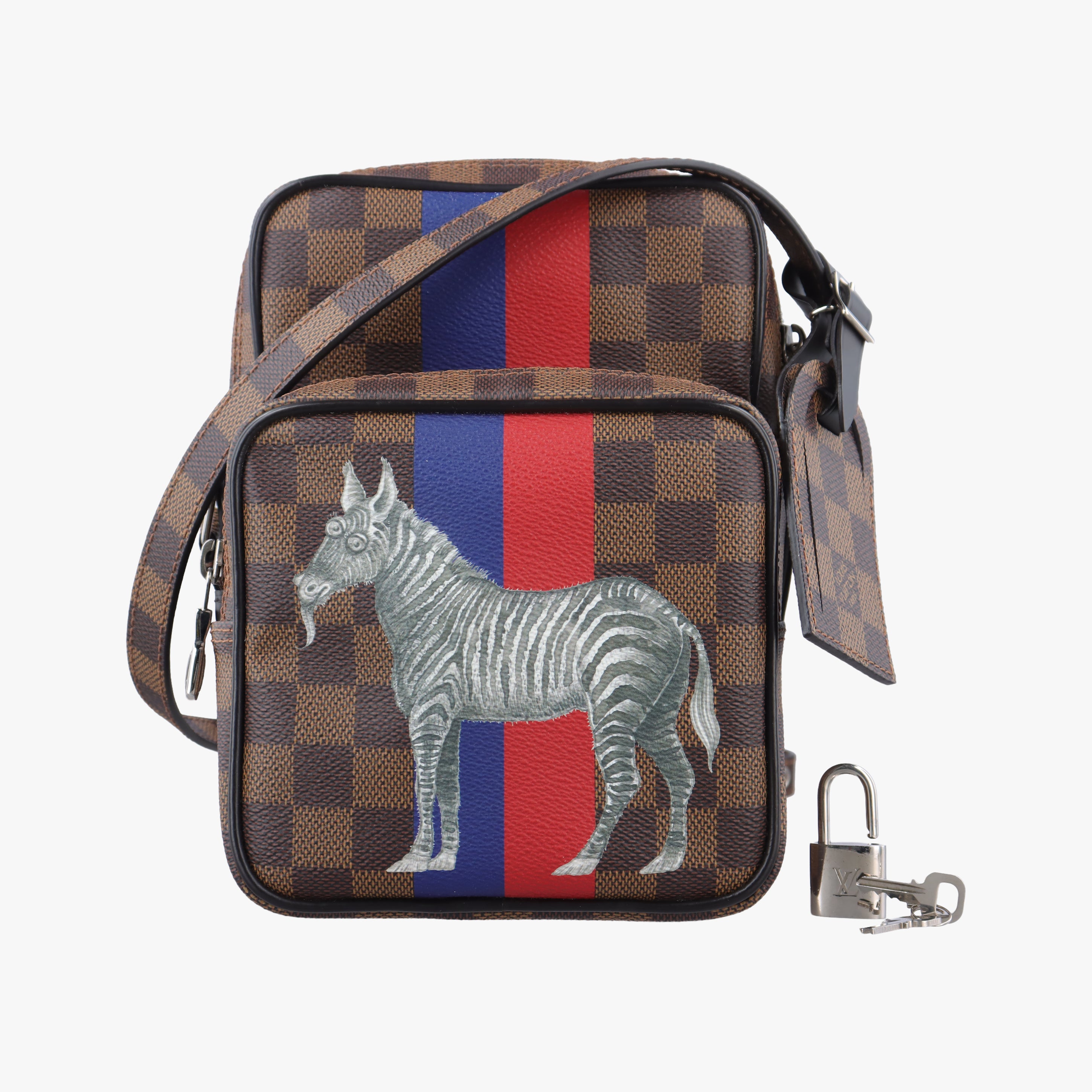 Pre-owned Louis Vuitton AMAZONE Chapman Ebenex Multicolor Damier Savannah N42703 shoulderbag | stylenewstar