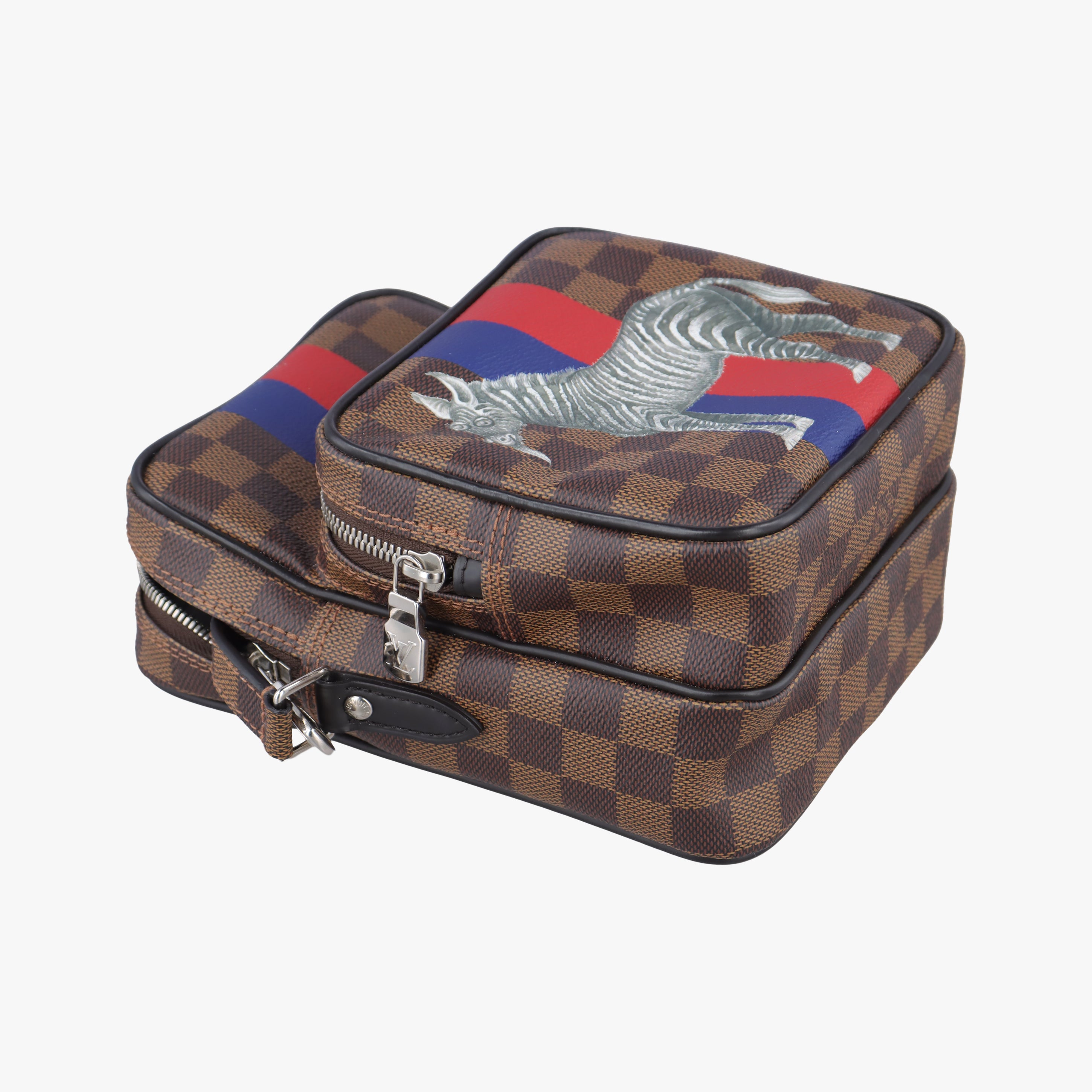 Pre-owned Louis Vuitton AMAZONE Chapman Ebenex Multicolor Damier Savannah N42703 shoulderbag | stylenewstar