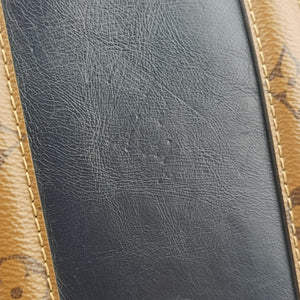 Pre-owned Louis Vuitton Valisette PM Brown × Navy Leather × Monogram Reverse M53782 shoulderbag | stylenewstar