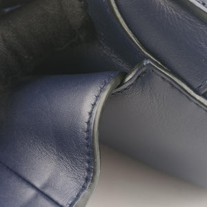 Vintage Christian Dior Saddle Bag Navy Leather  shoulderbag | stylenewstar