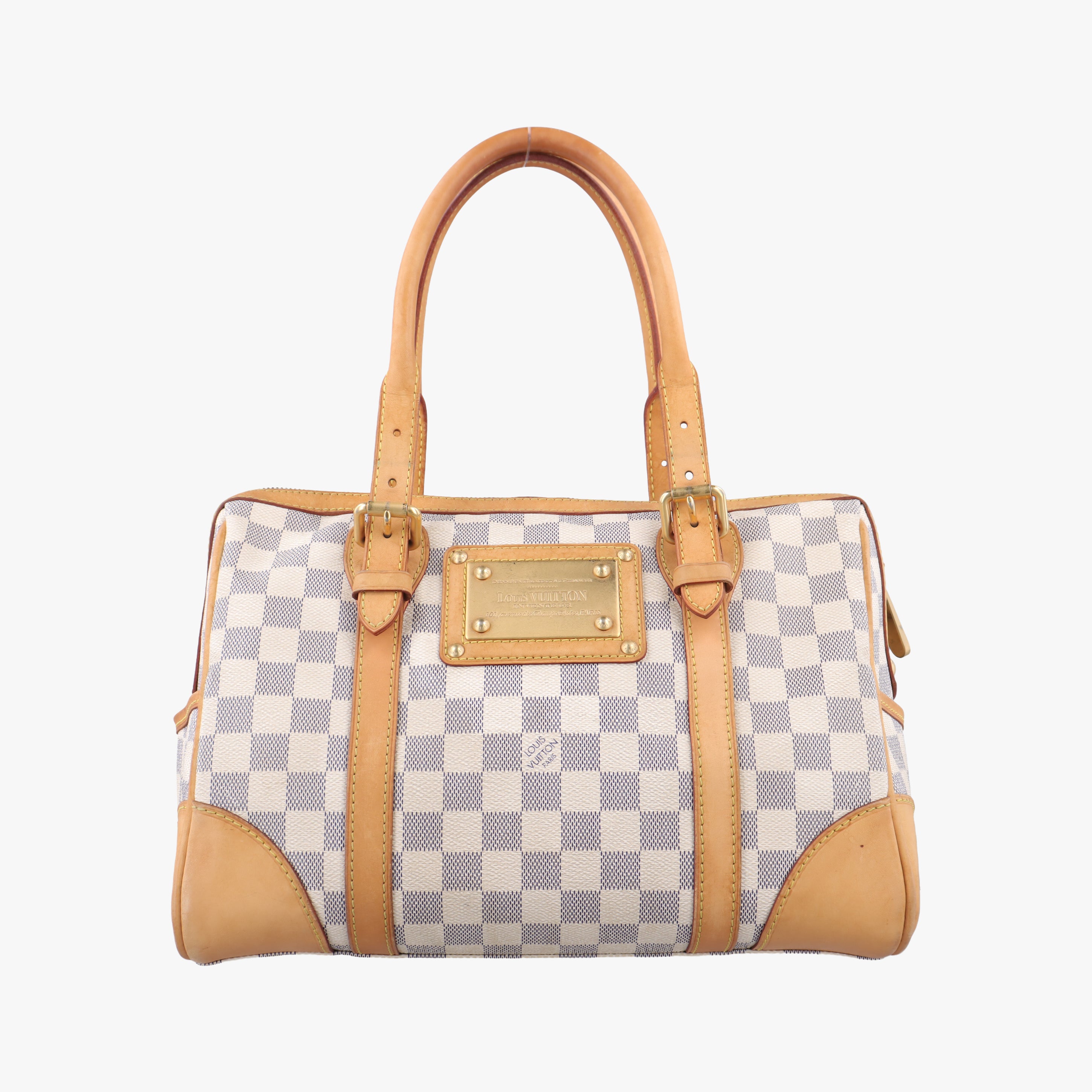 Pre-owned Louis Vuitton BERKELEY Azur Damier Canvas N52001 handbag | stylenewstar