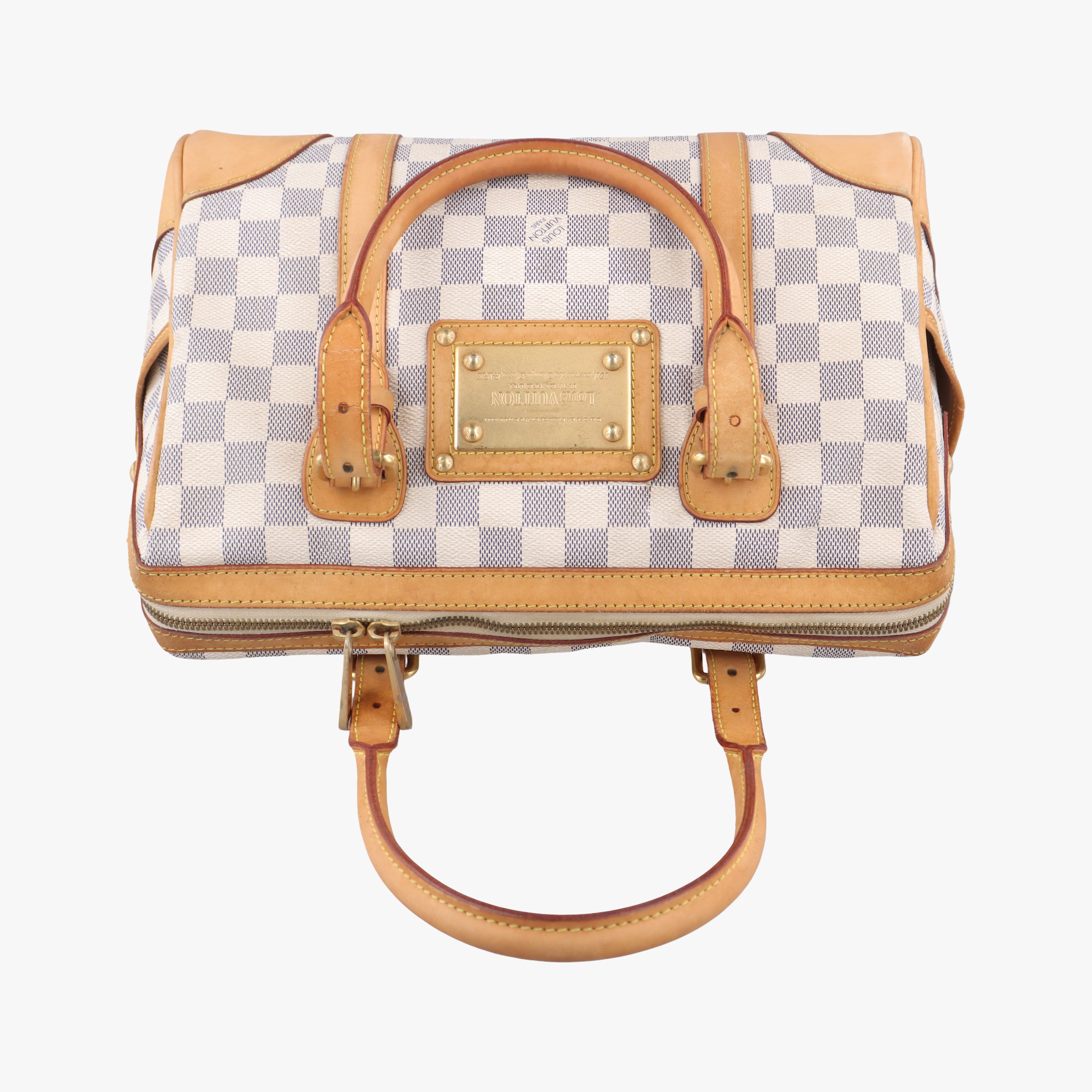 Pre-owned Louis Vuitton BERKELEY Azur Damier Canvas N52001 handbag | stylenewstar
