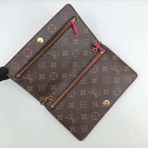 Pre-owned Louis Vuitton Pochette Weekend brown×multicolor Monogram Canvas M63857 shoulderbag | stylenewstar