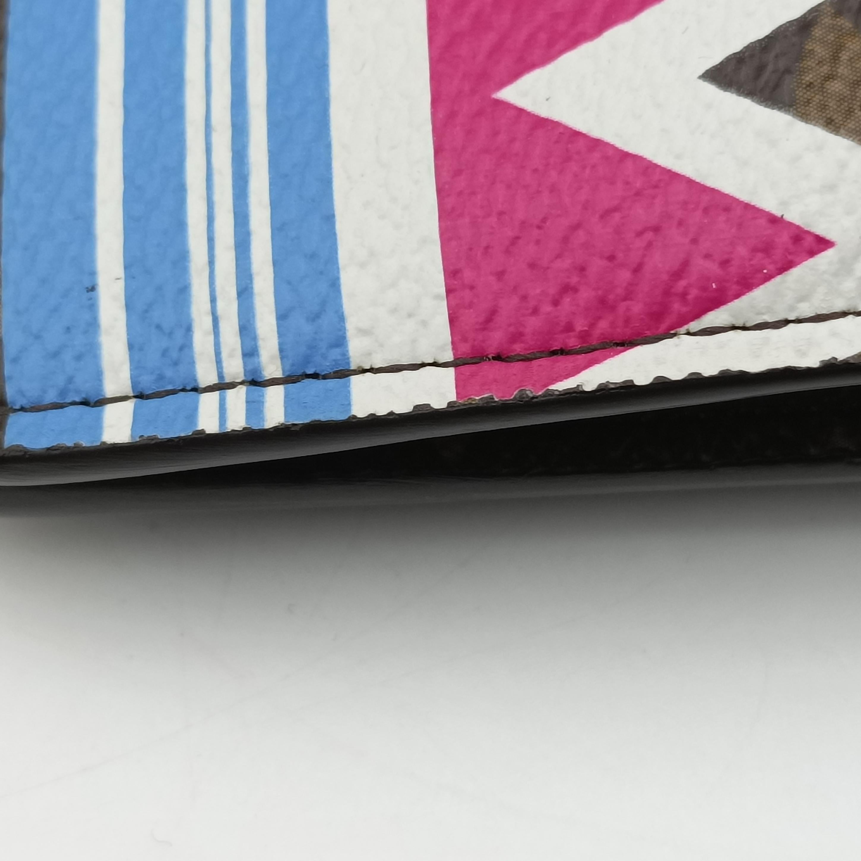 Pre-owned Louis Vuitton Pochette Weekend brown×multicolor Monogram Canvas M63857 shoulderbag | stylenewstar