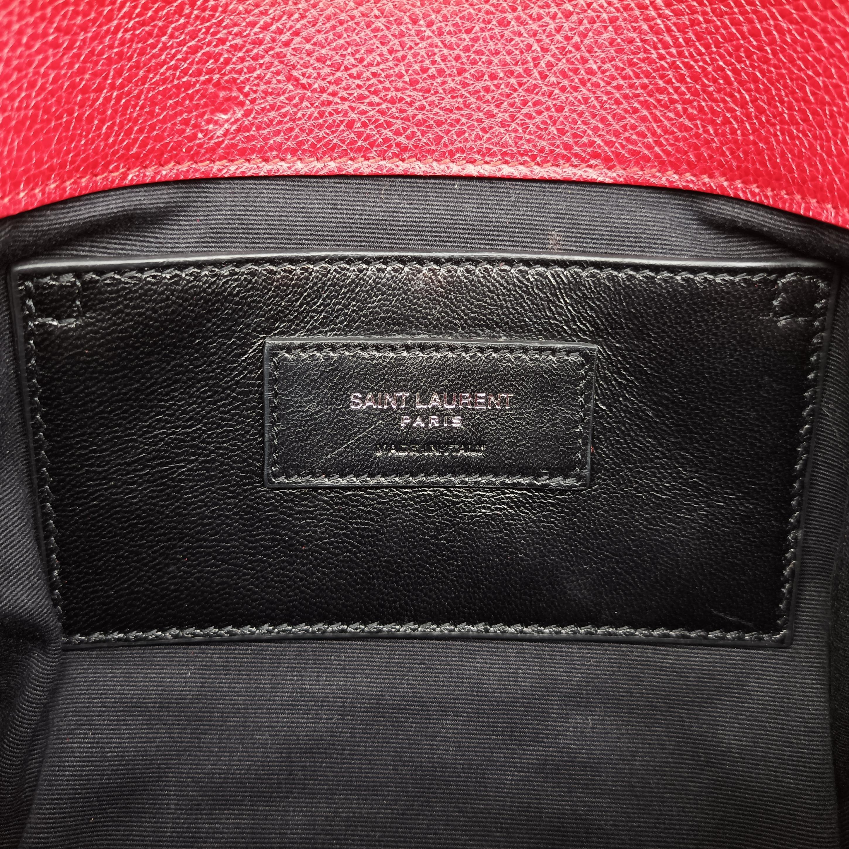 Secondhand Yves Saint Laurent COLLEGE Red Leather 428056 shoulderbag | stylenewstar