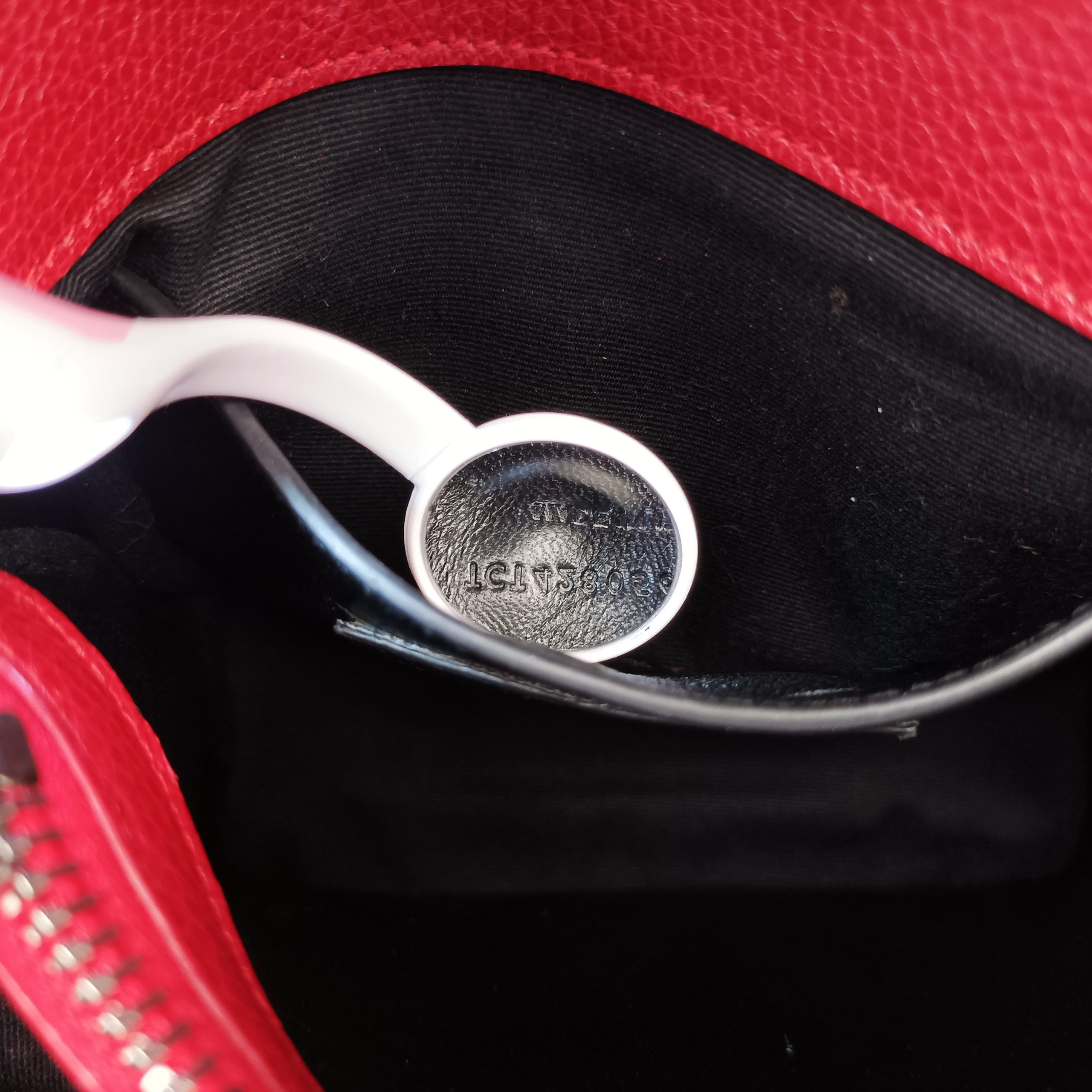 Secondhand Yves Saint Laurent COLLEGE Red Leather 428056 shoulderbag | stylenewstar