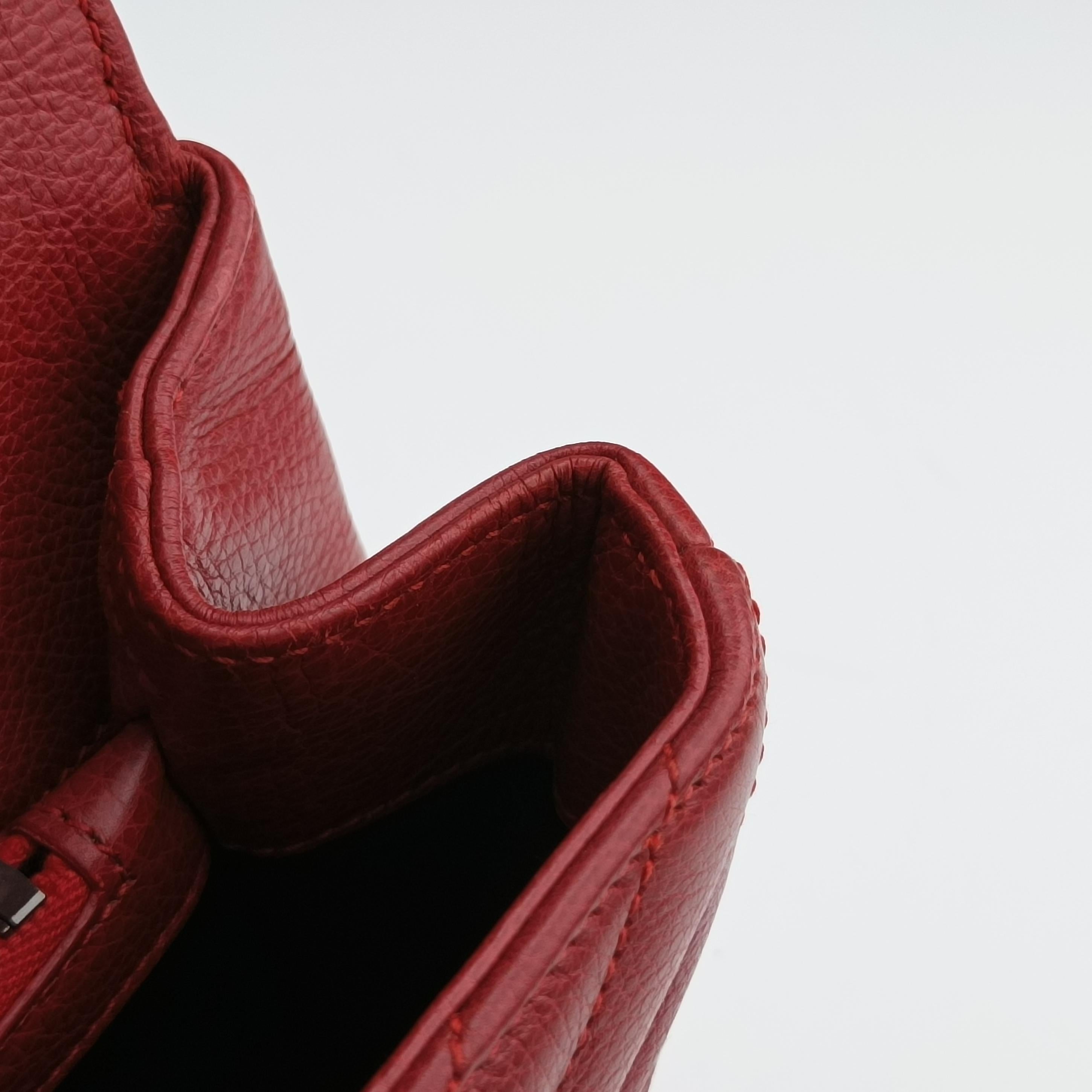 Secondhand Yves Saint Laurent COLLEGE Red Leather 428056 shoulderbag | stylenewstar