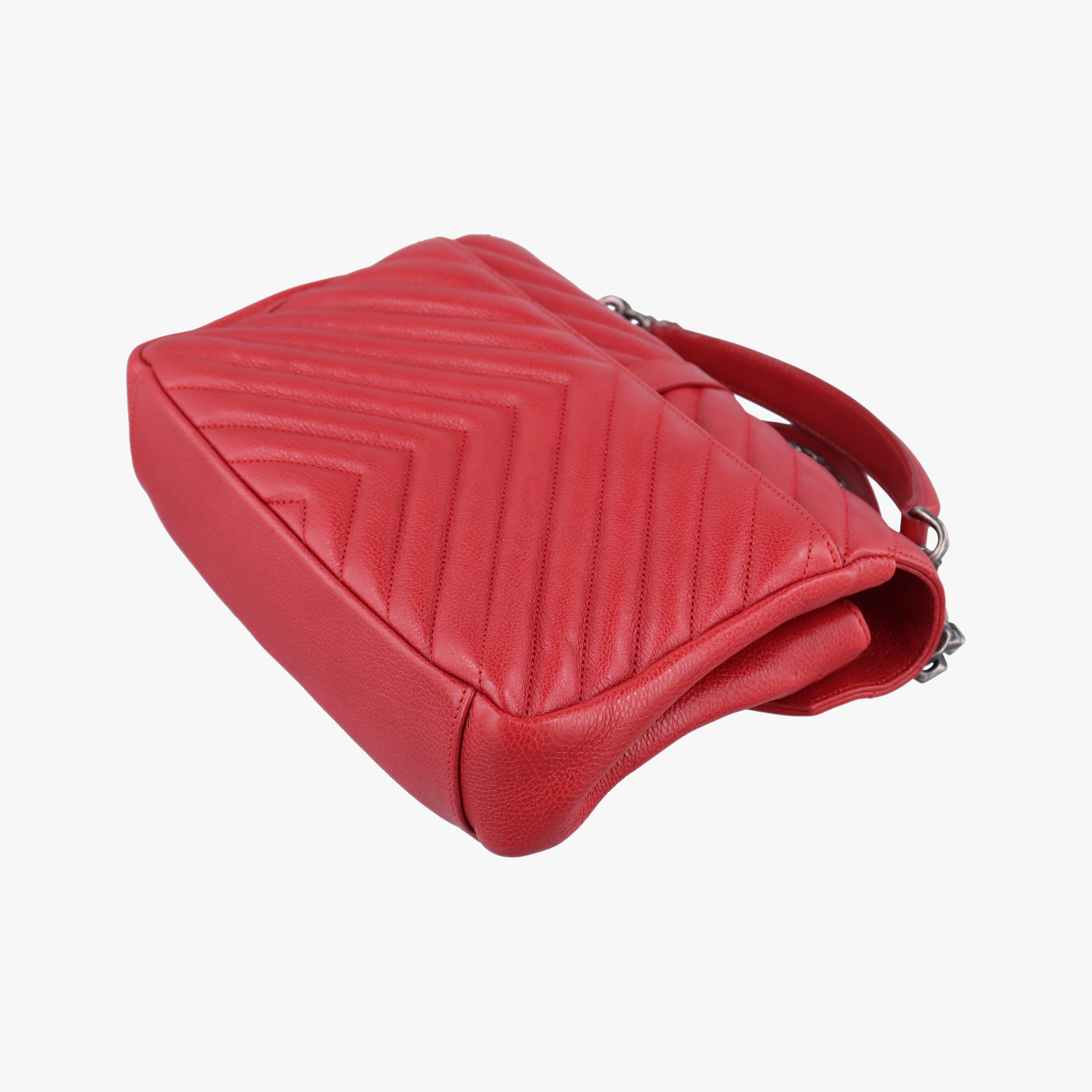 Secondhand Yves Saint Laurent COLLEGE Red Leather 428056 shoulderbag | stylenewstar