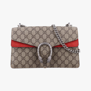 Pre-owned Gucci Dionysus beige×red PVC coated canvas 400249 shoulderbag | stylenewstar
