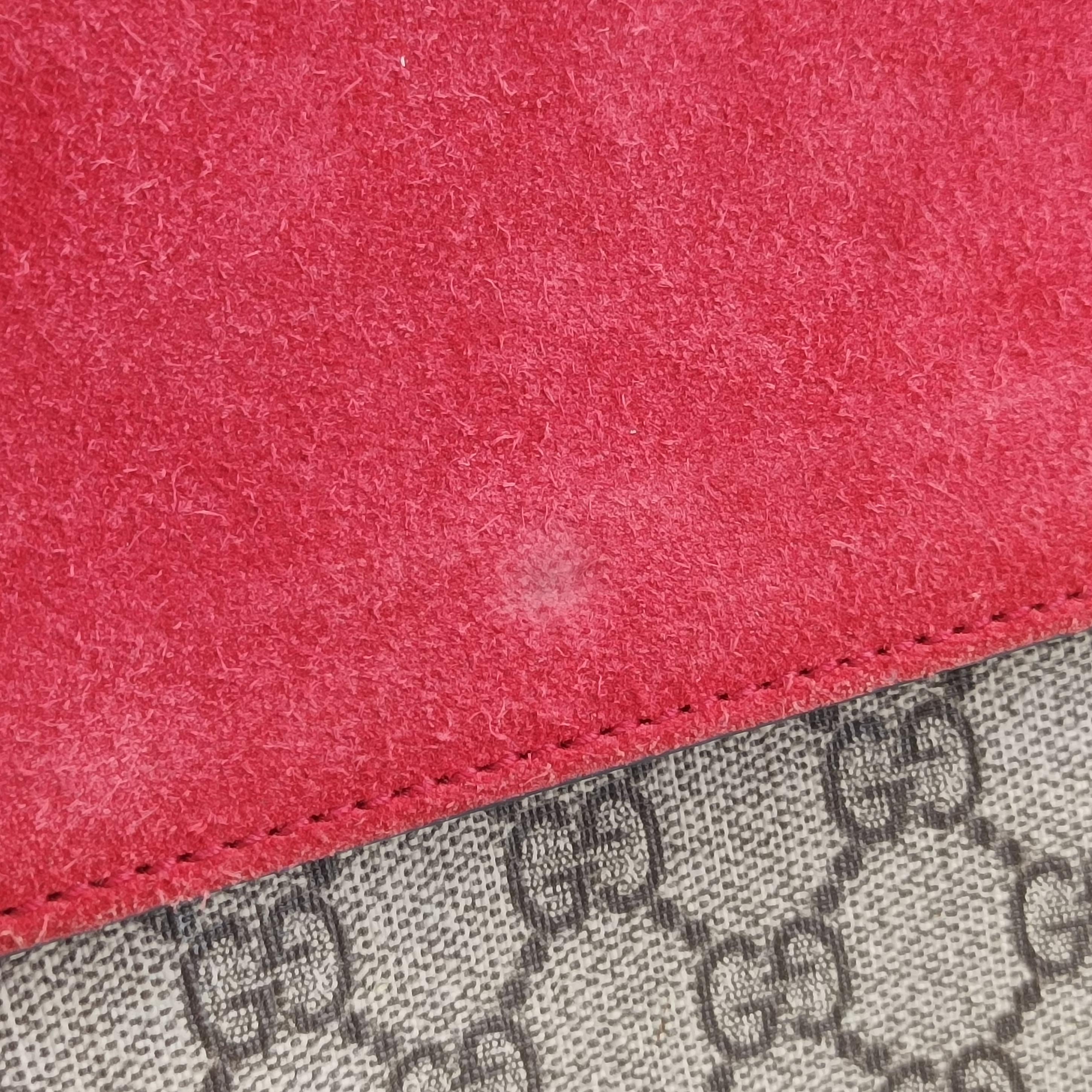 Pre-owned Gucci Dionysus beige×red PVC coated canvas 400249 shoulderbag | stylenewstar