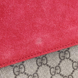 Pre-owned Gucci Dionysus beige×red PVC coated canvas 400249 shoulderbag | stylenewstar