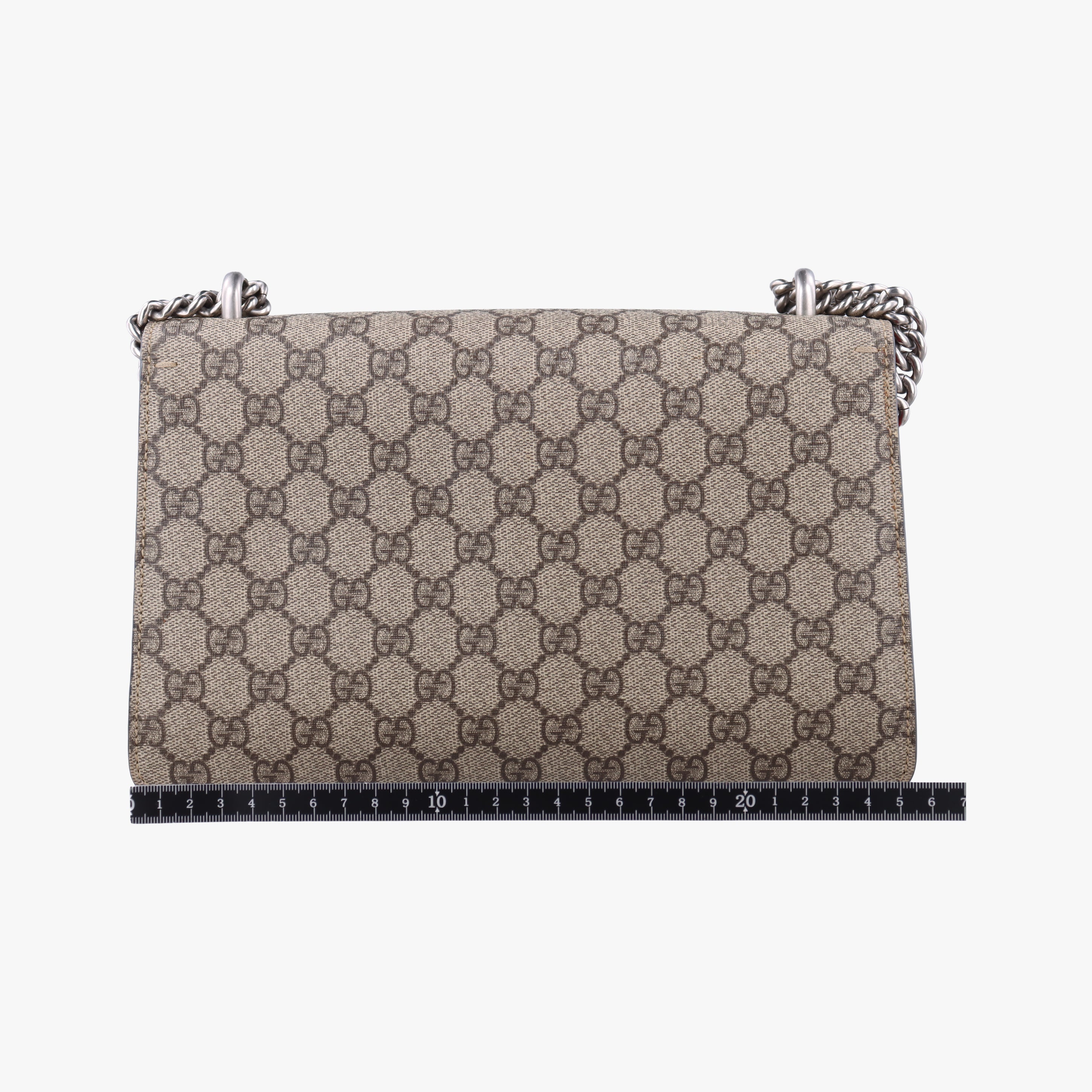 Pre-owned Gucci Dionysus beige×red PVC coated canvas 400249 shoulderbag | stylenewstar