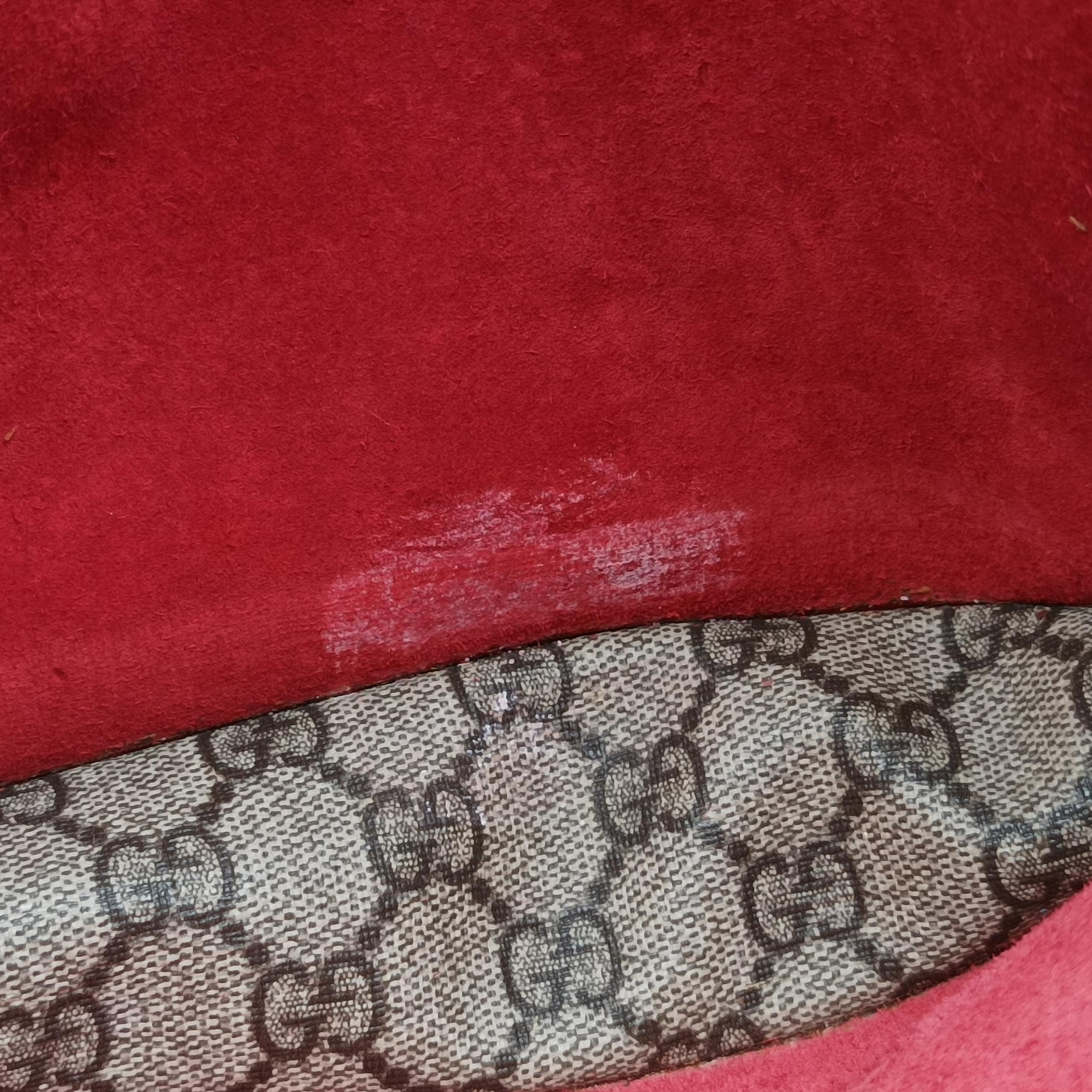 Pre-owned Gucci Dionysus beige×red PVC coated canvas 400249 shoulderbag | stylenewstar