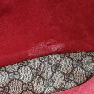 Pre-owned Gucci Dionysus beige×red PVC coated canvas 400249 shoulderbag | stylenewstar