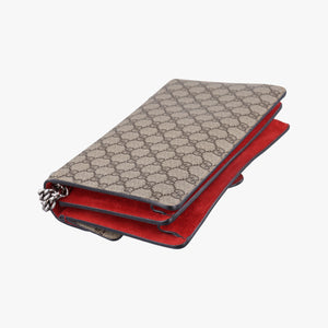 Pre-owned Gucci Dionysus beige×red PVC coated canvas 400249 shoulderbag | stylenewstar