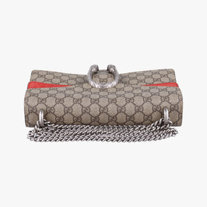 Pre-owned Gucci Dionysus beige×red PVC coated canvas 400249 shoulderbag | stylenewstar